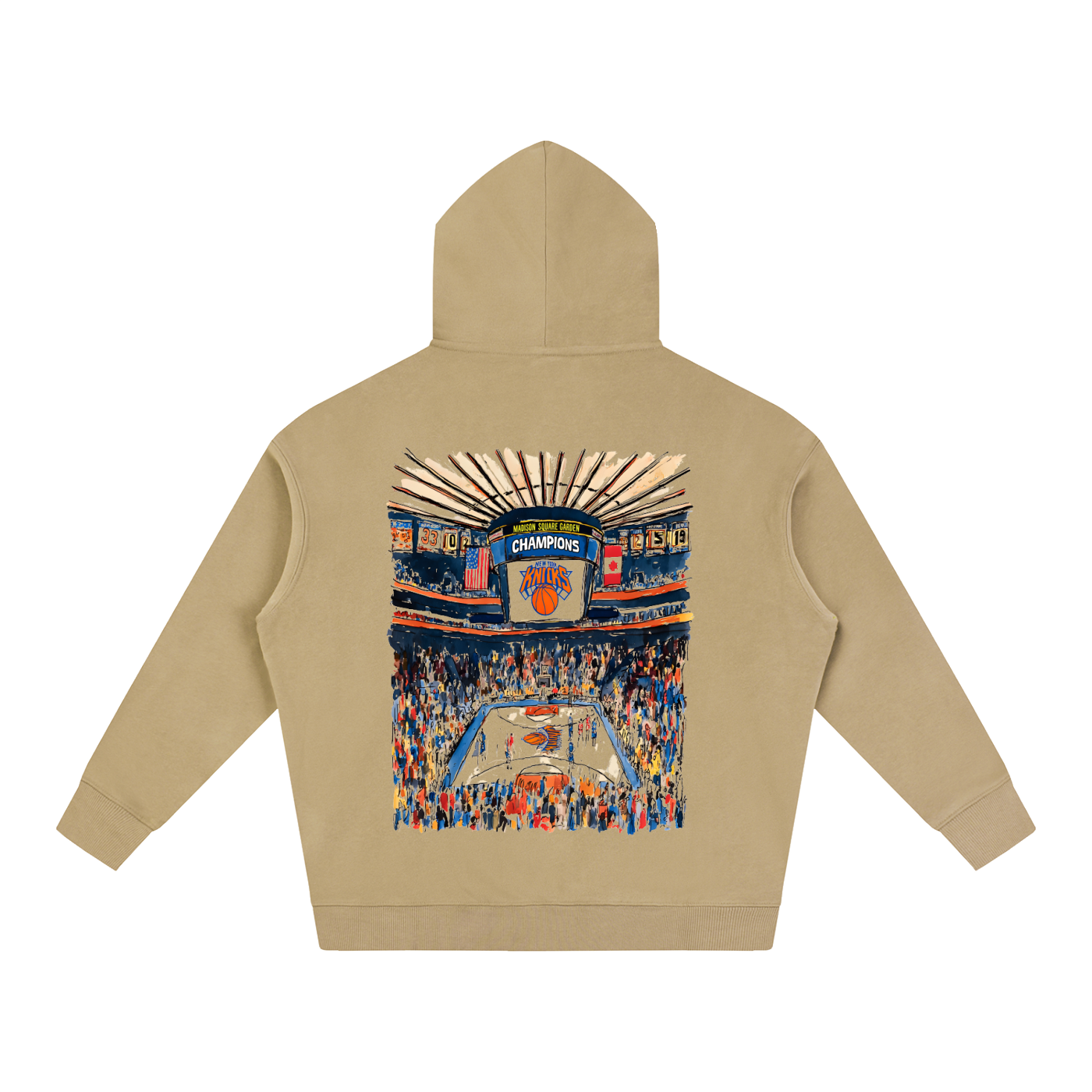 Swish. "New York Champions" Oversize Fleeced Hoodie