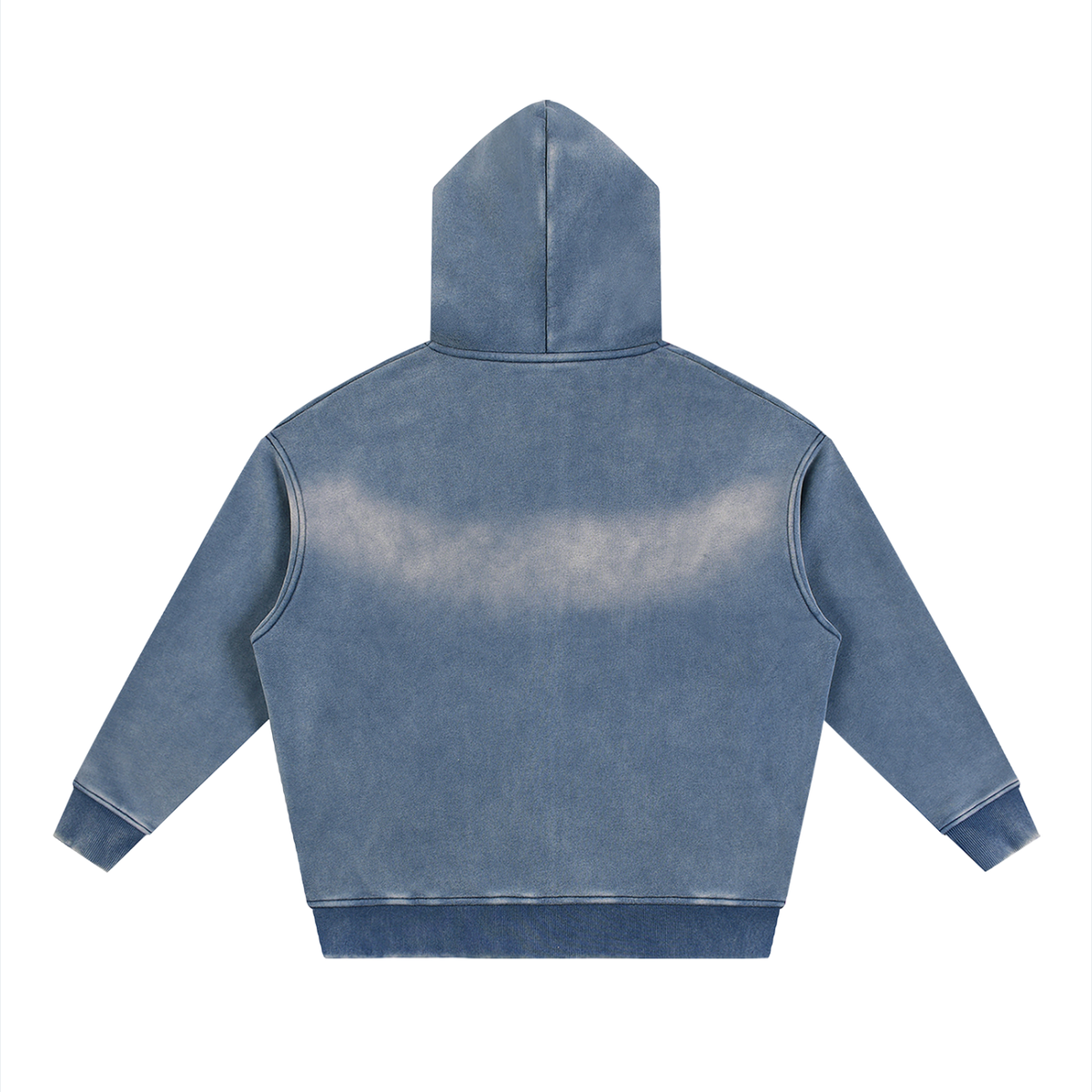 Swish. Sunfade Two-way Zipper Boxy Fleece Hoodie