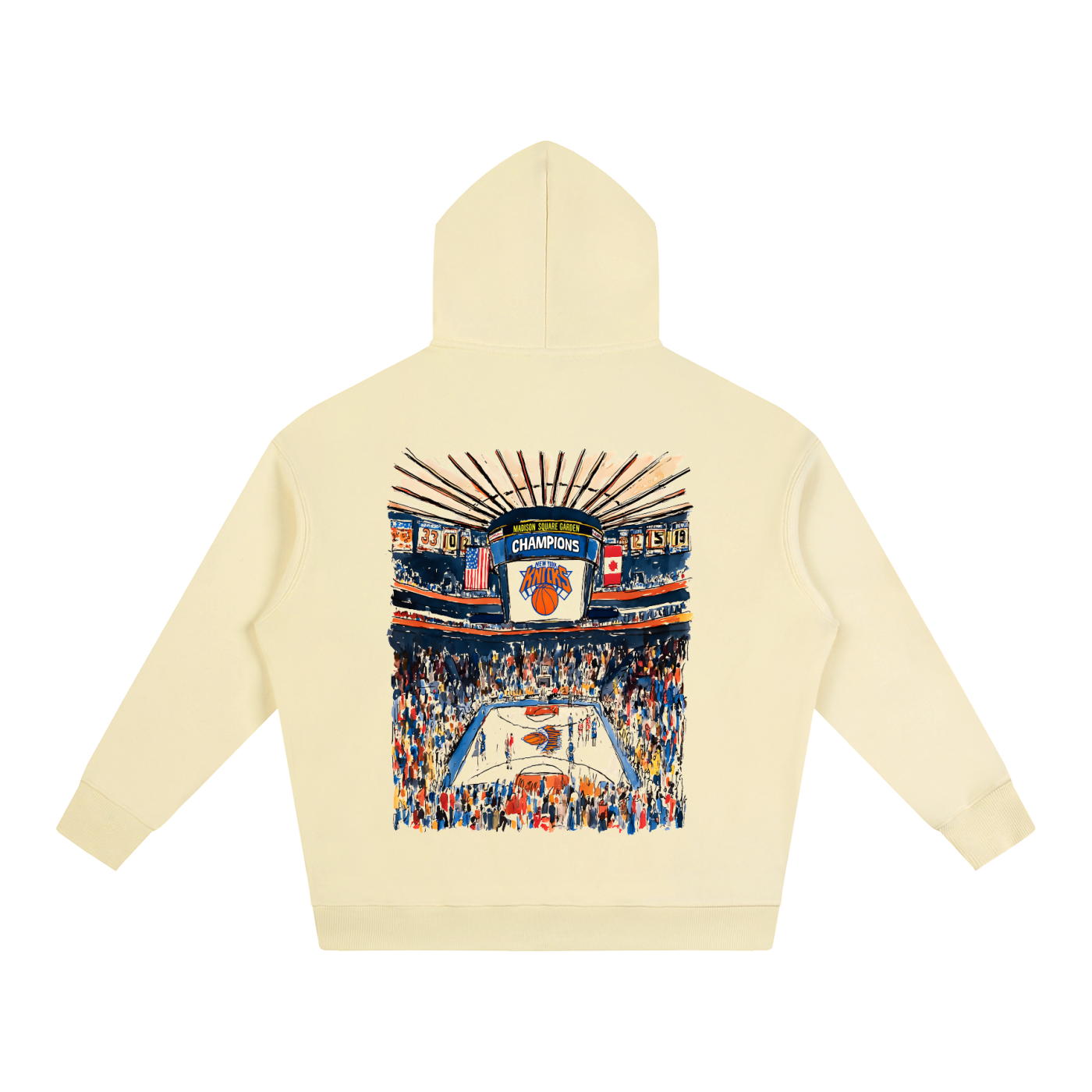Swish. "New York Champions" Oversize Fleeced Hoodie