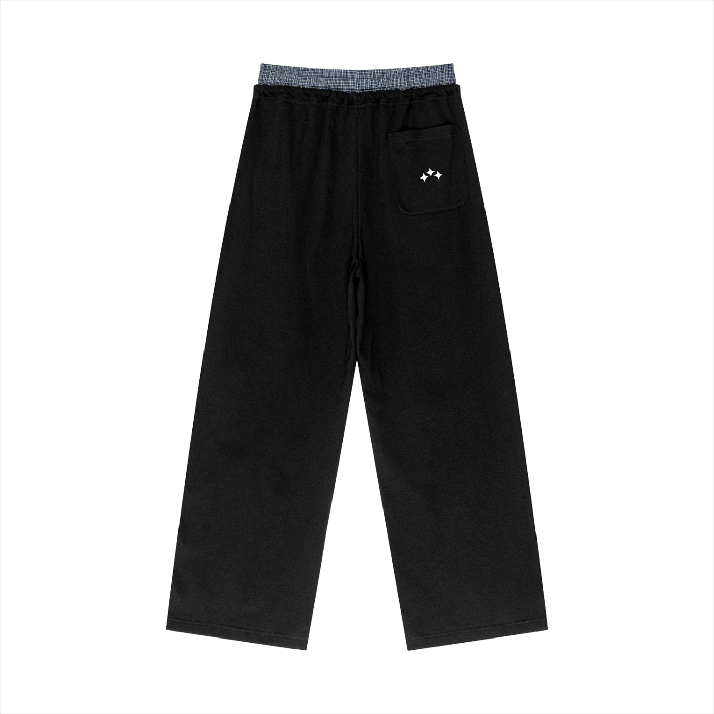 Swish. Plaid Contrast Waist Pants