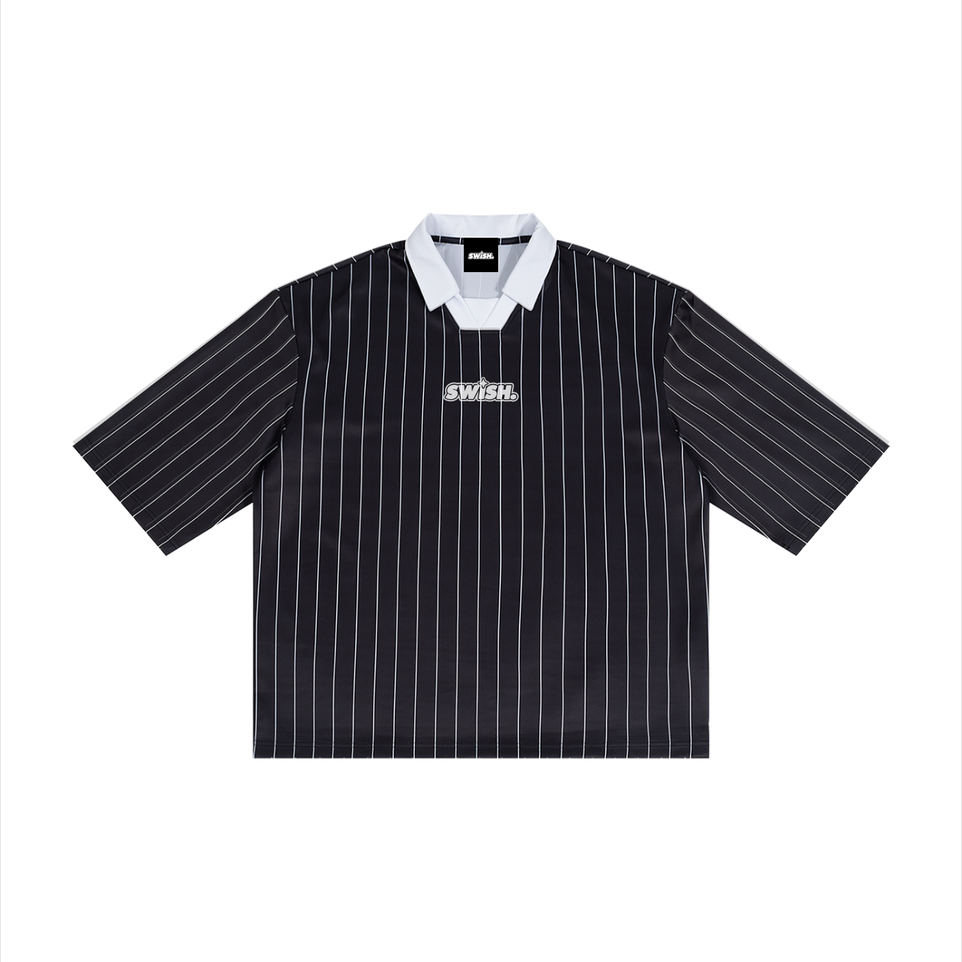 Swish. Unisex Pinstripe Collared Soccer Jersey