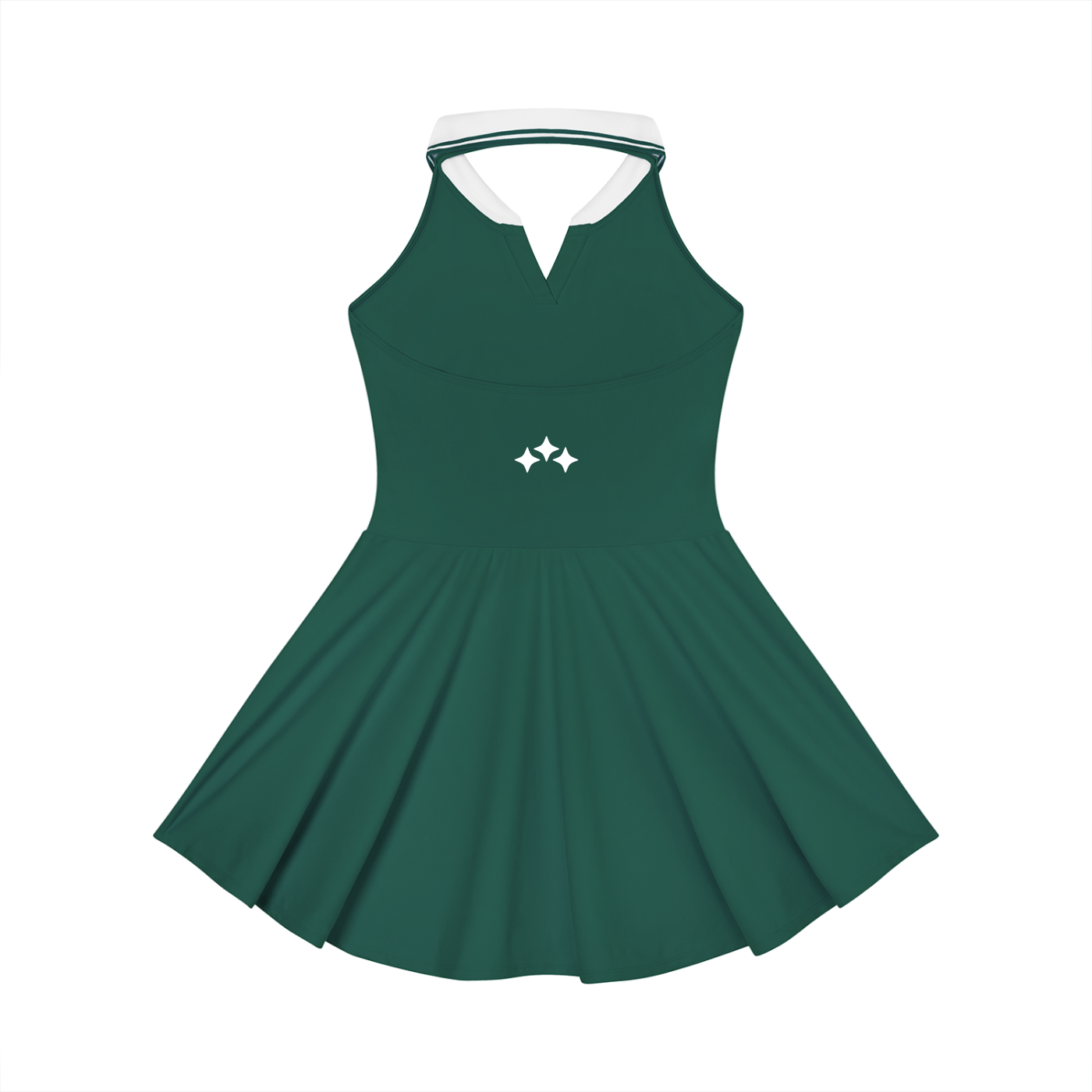 Swish. Women's Collared Halter A-Line Tennis Dress