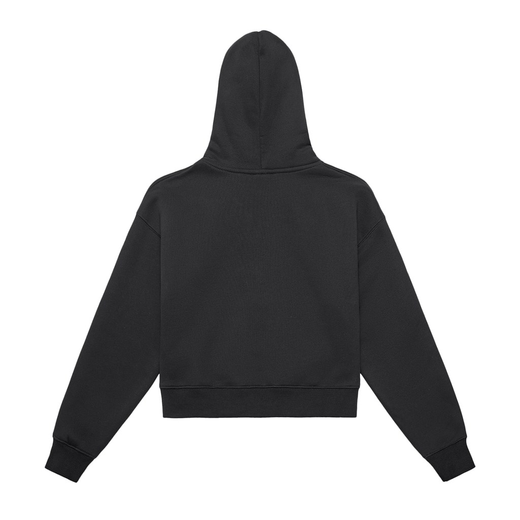 Swish. Women's Fleeced Zip-Up Cropped Hoodie