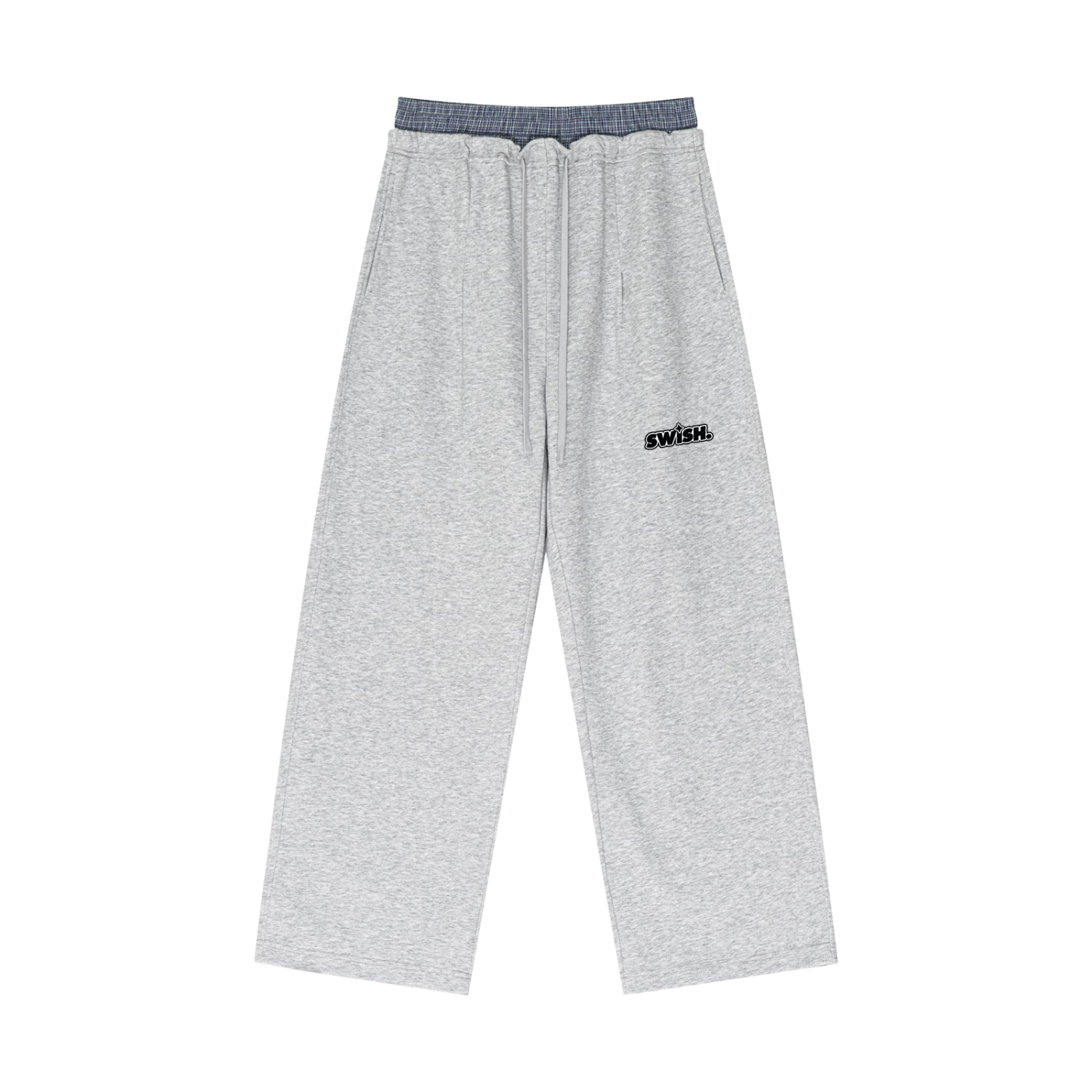 Swish. Plaid Contrast Waist Pants