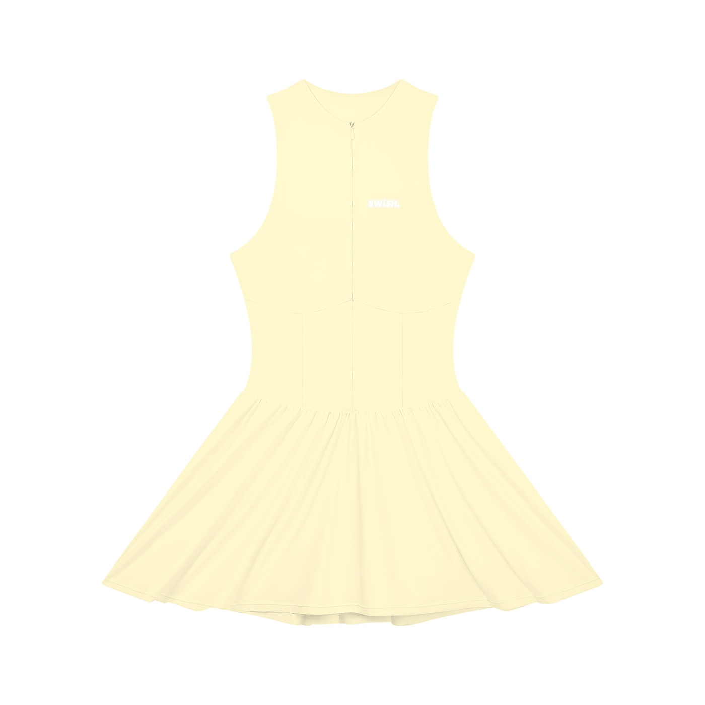 Swish. Women’s Ruched Sleeveless Full-Zip Dress