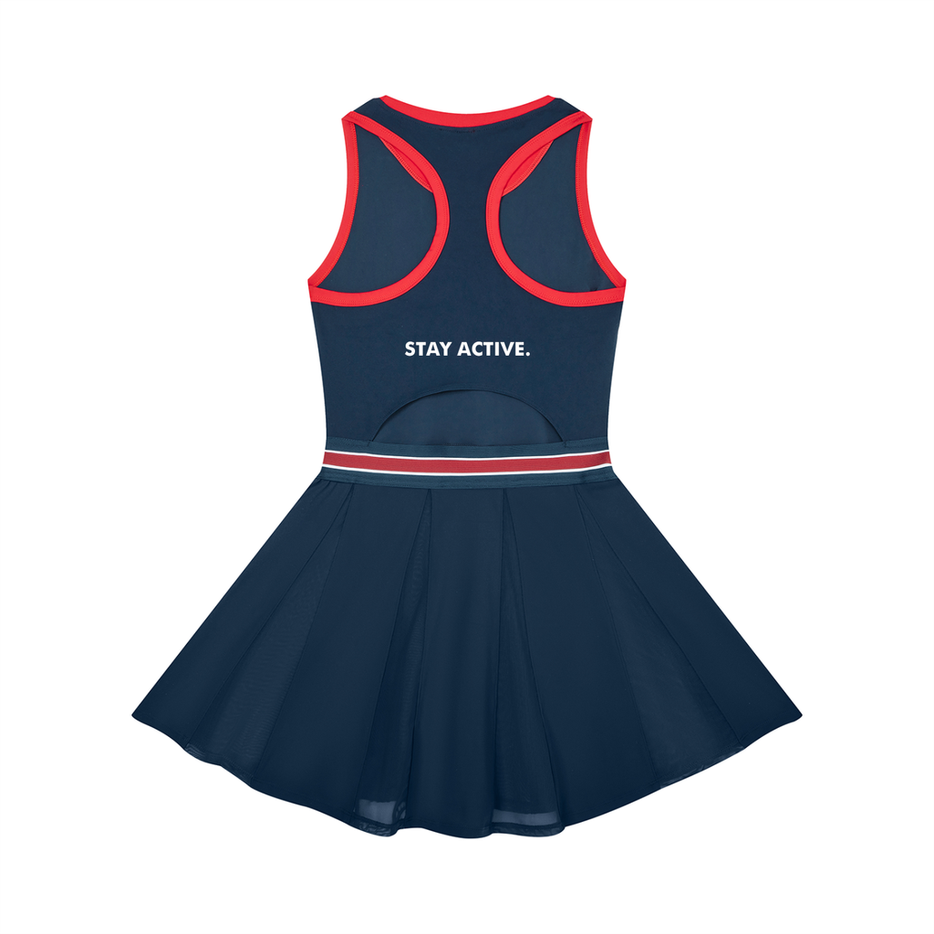 Swish. Women's Color Block A-Line Sleeveless Dress