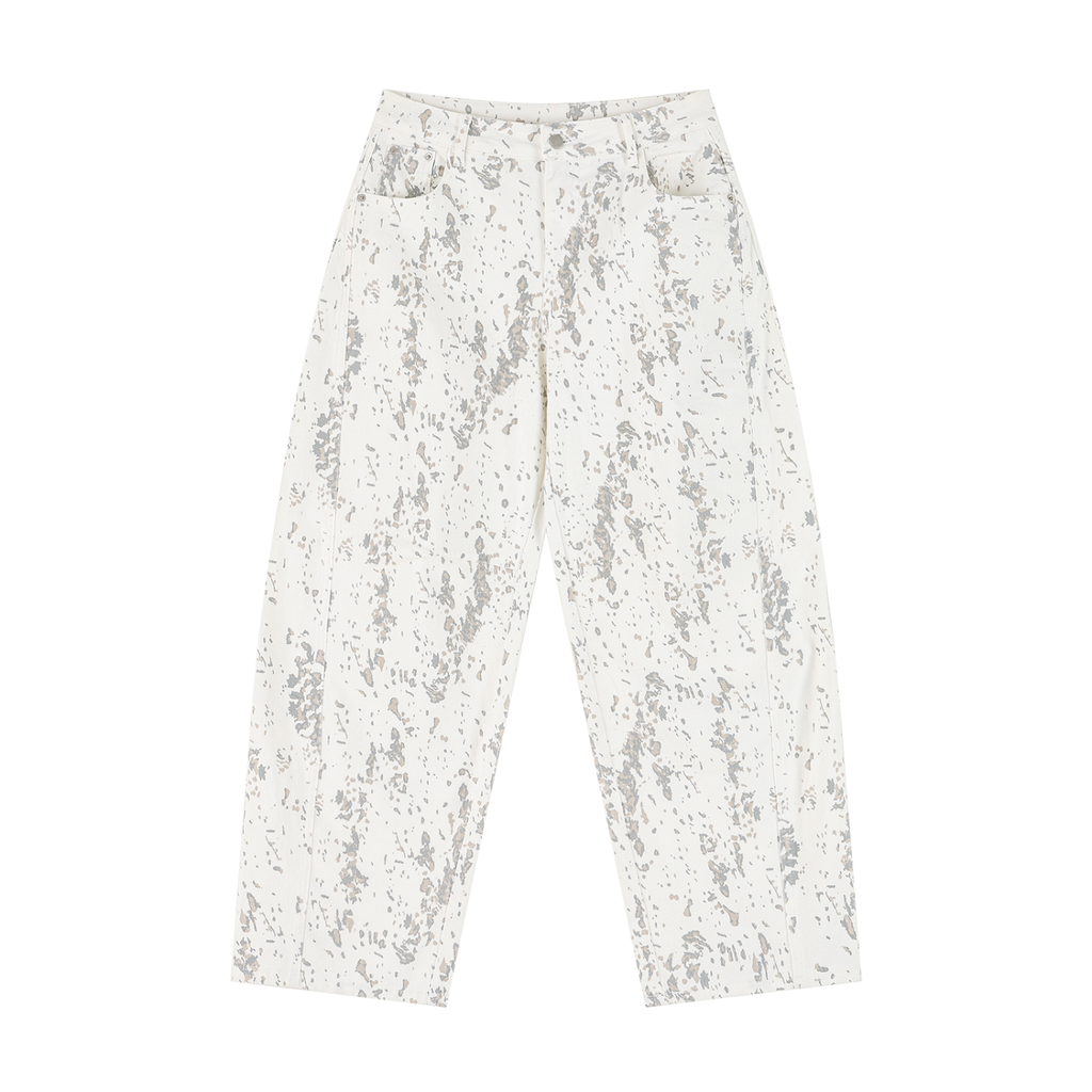 Swish. Women's Splatter Barrel Leg Jeans
