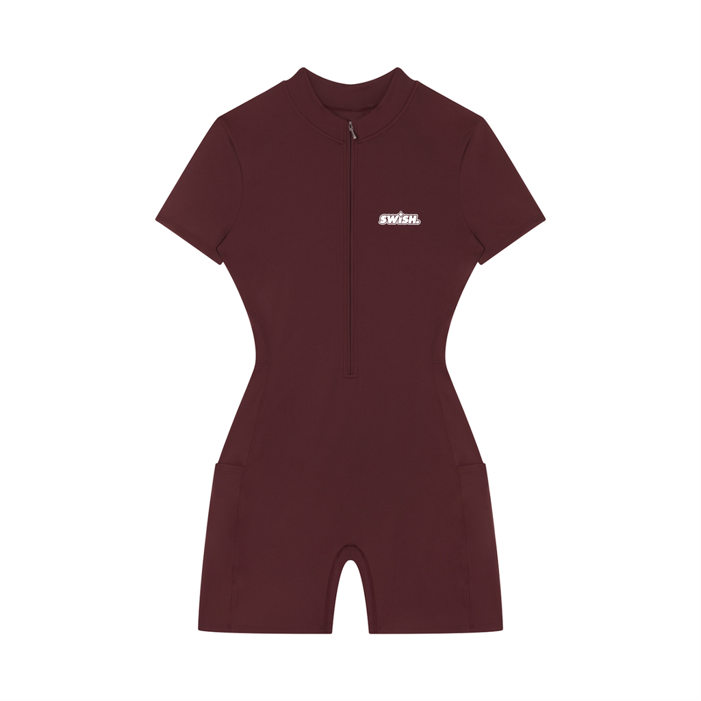 Swish. Women's Quarter-Zip Short Sleeve Romper