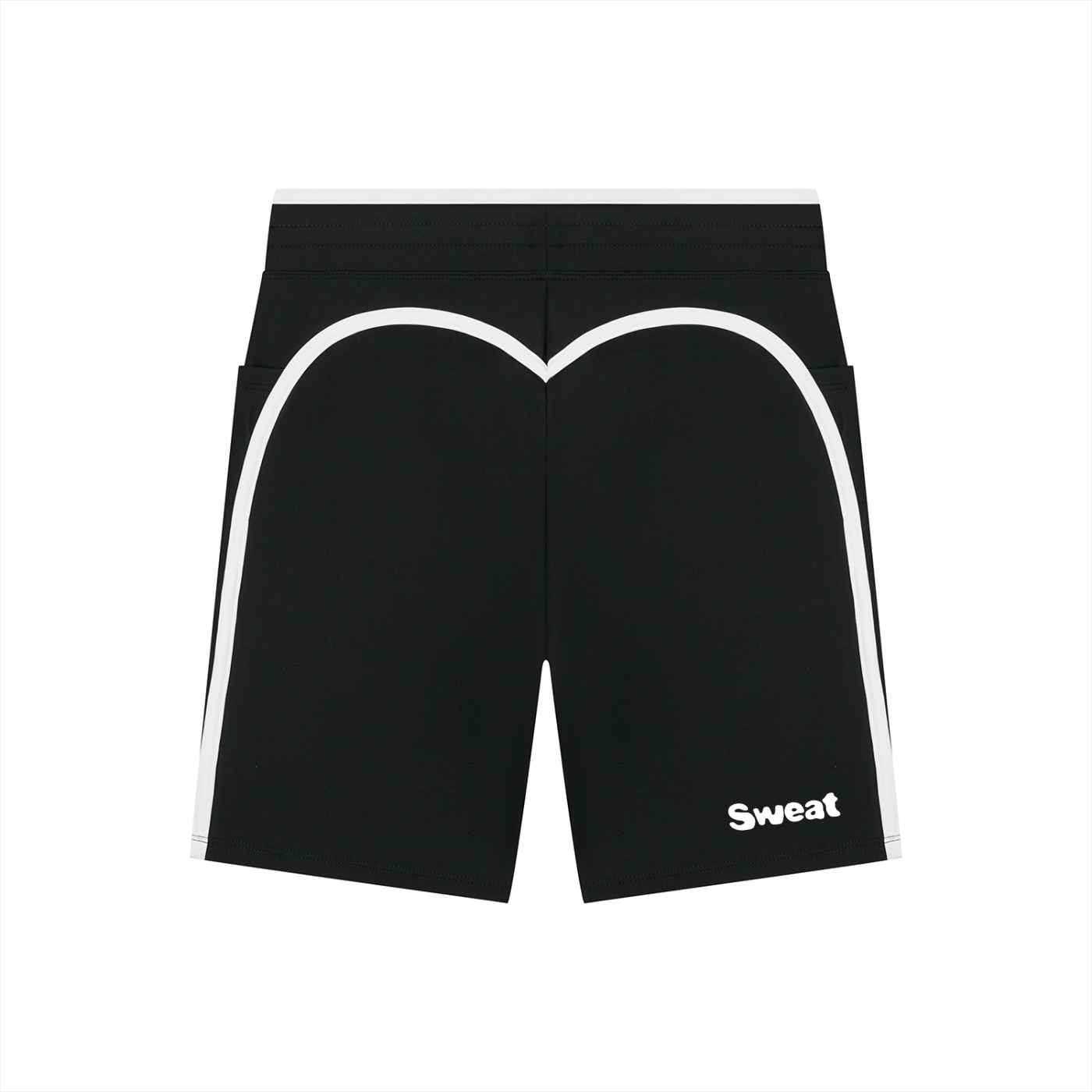 Sweat. Women's High Rise Color Block Yoga Shorts