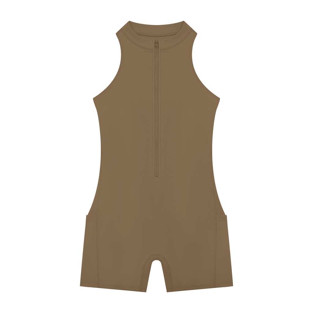 Sweat. Women’s Quarter-Zip Yoga Romper