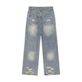 Swish. Vintage Wash Distressed Denim Jeans