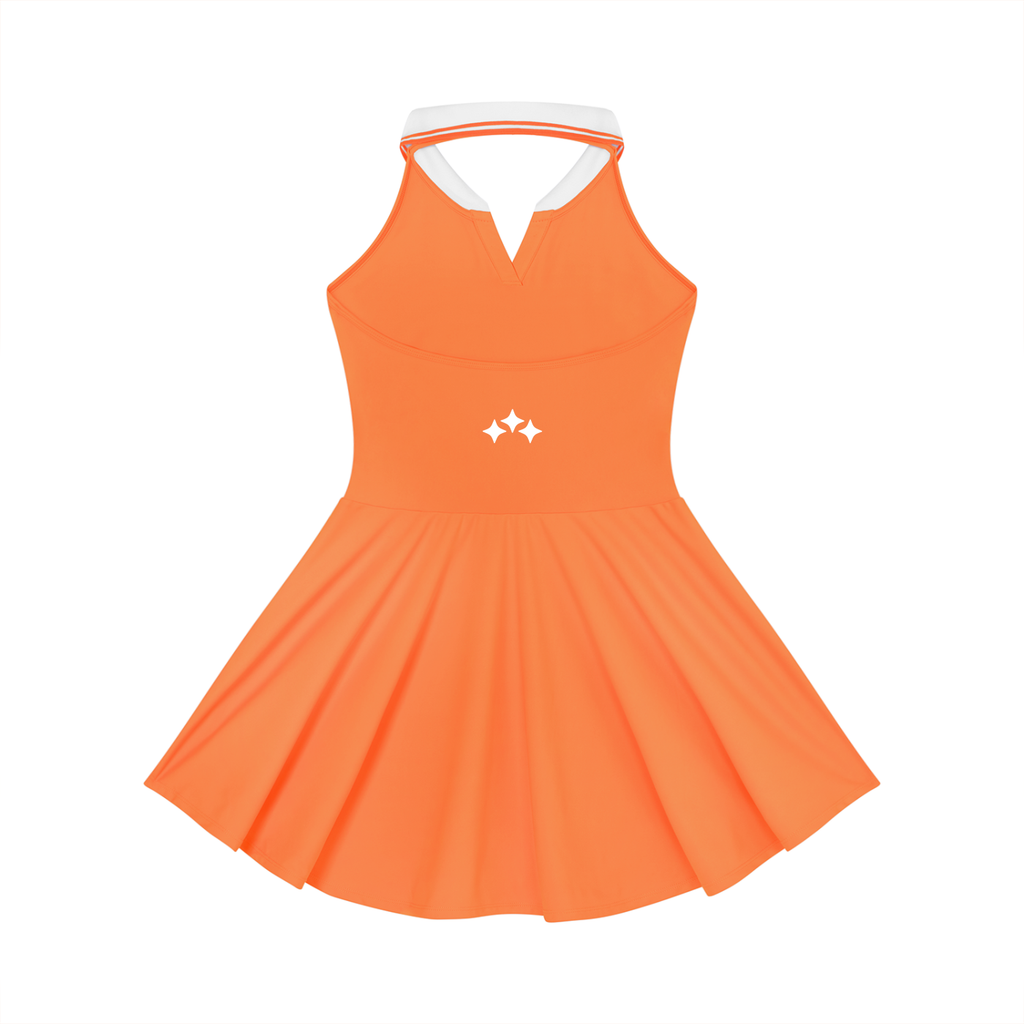Swish. Women's Collared Halter A-Line Tennis Dress