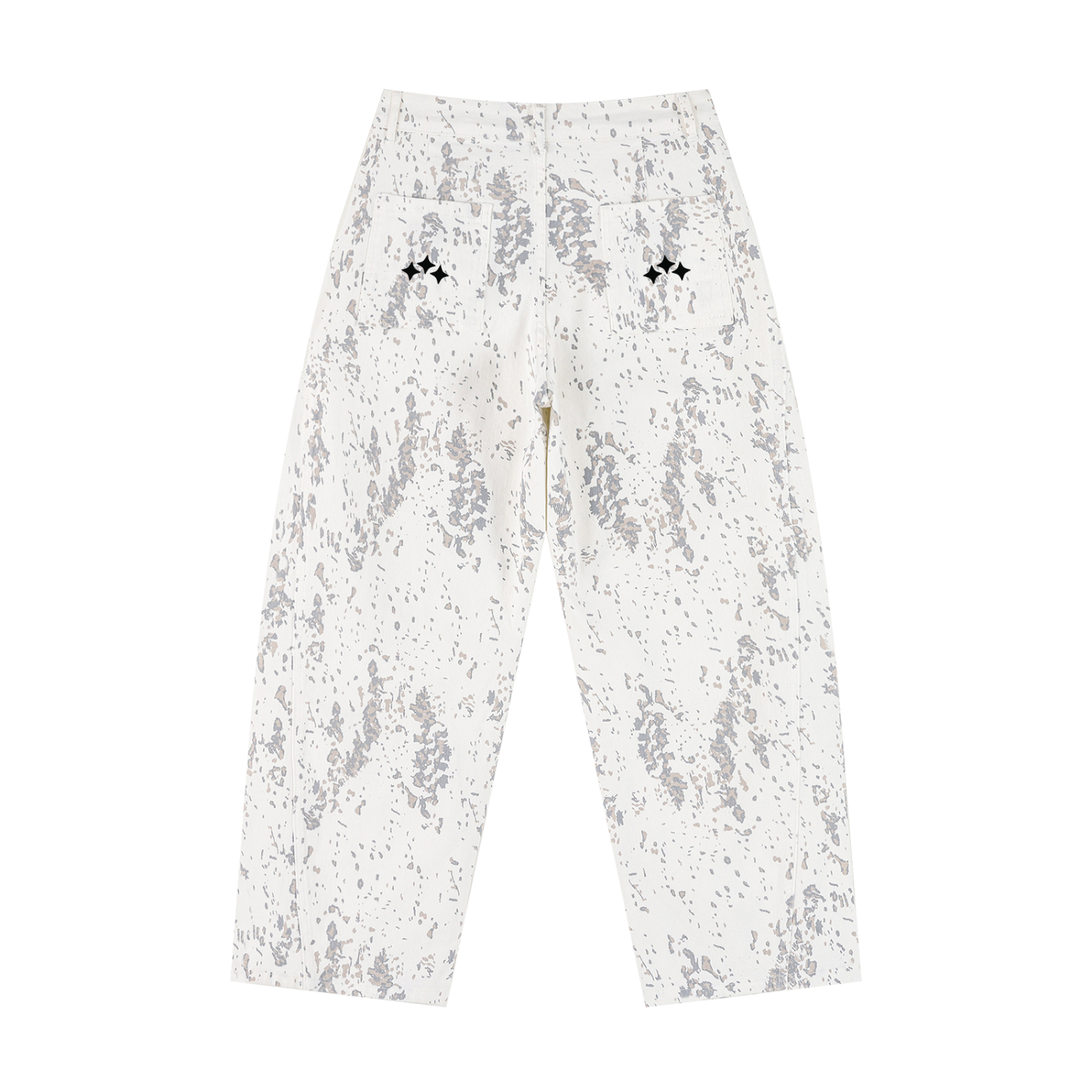 Swish. Women's Splatter Barrel Leg Jeans