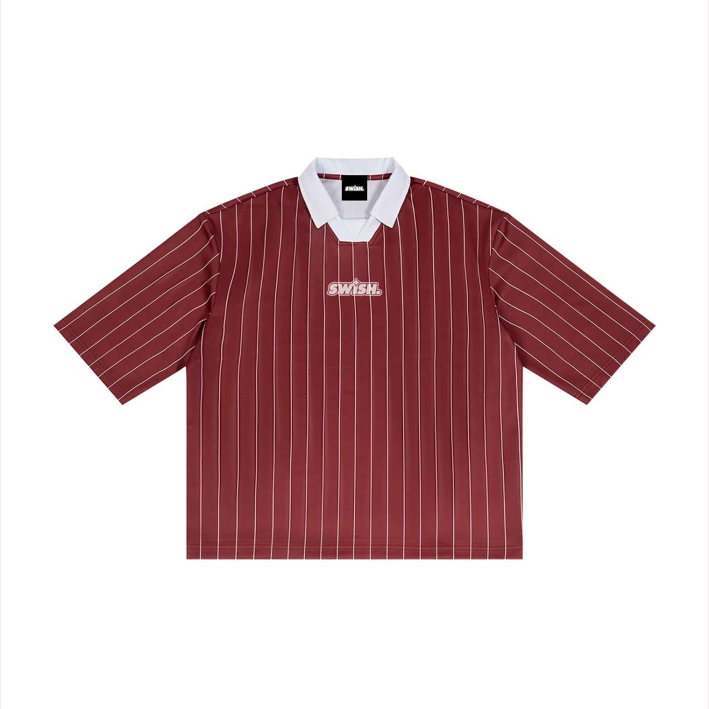 Swish. Unisex Pinstripe Collared Soccer Jersey