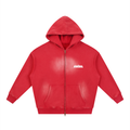Swish. Sunfade Two-way Zipper Boxy Fleece Hoodie