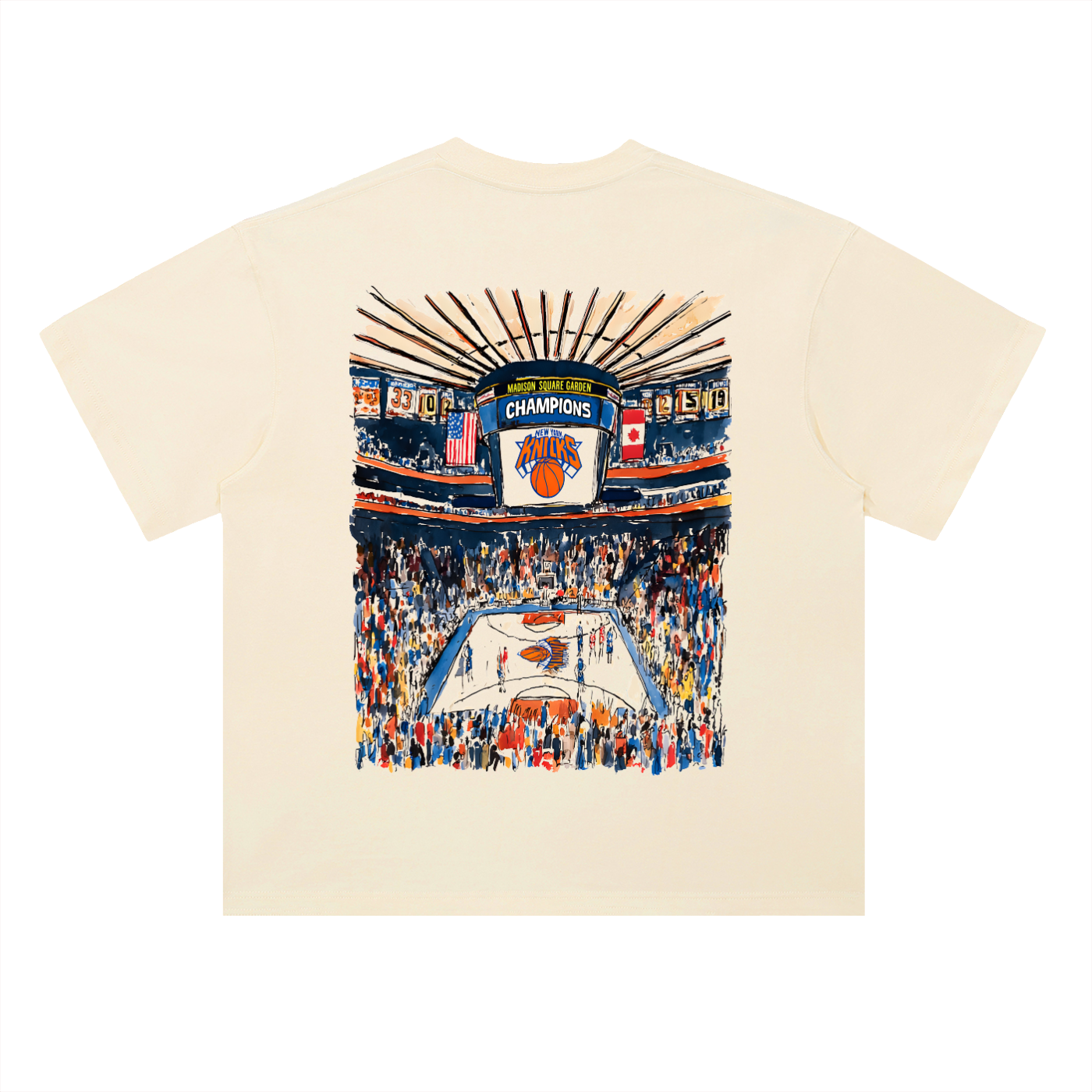 Swish. "New York Champions" Heavyweight Drop Shoulder Cotton T-Shirt