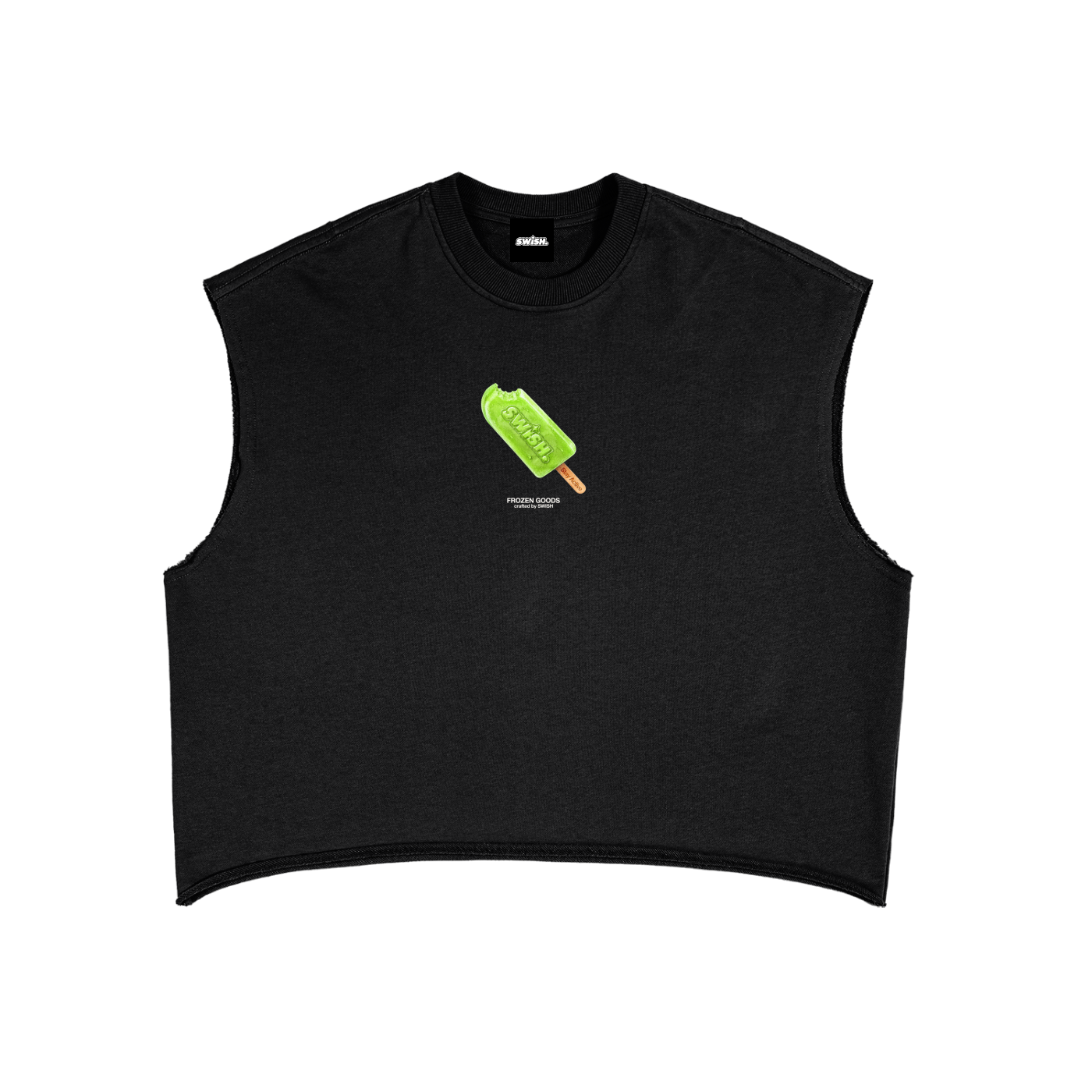 Swish. "Frozen Goods" French Terry Boxy Tank Top