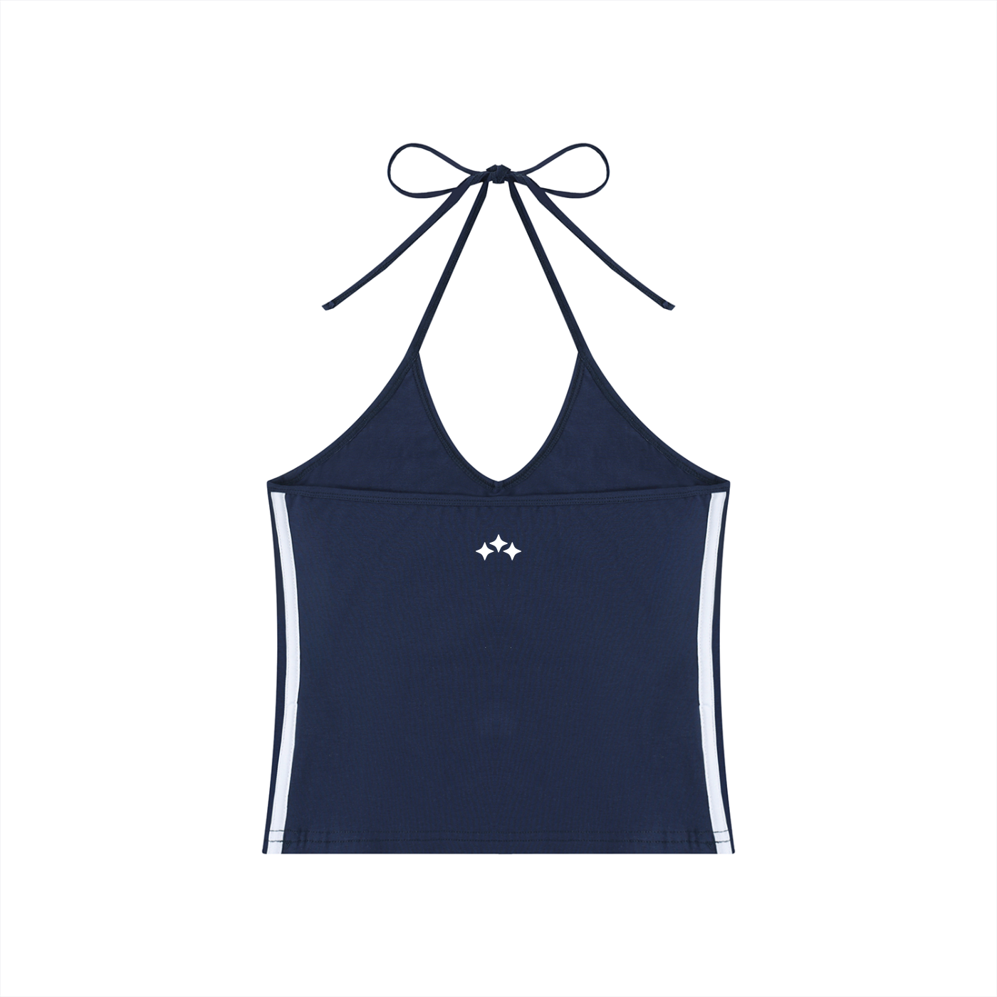 Swish. Women's Color Block Halter Crop Tank Top