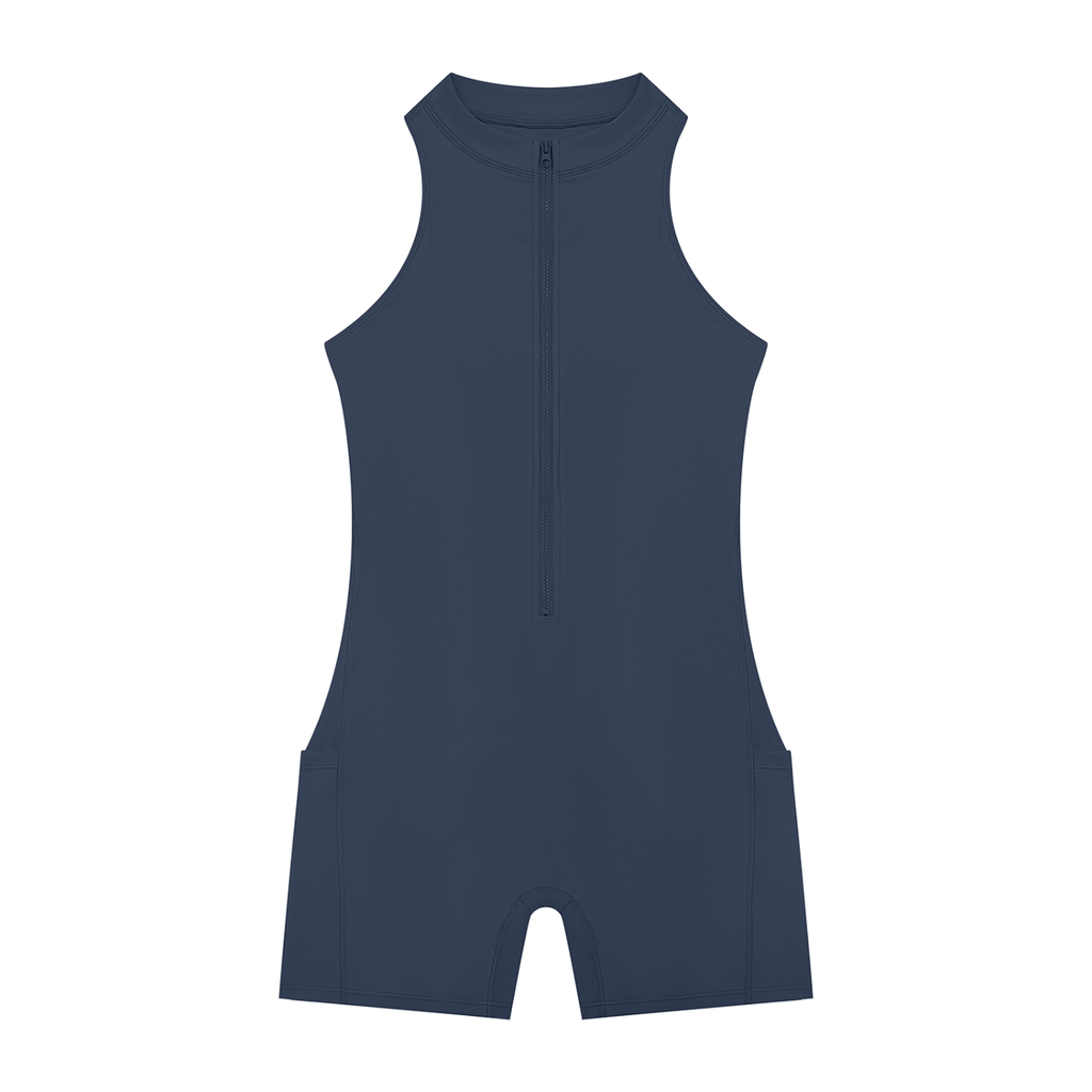 Sweat. Women’s Quarter-Zip Yoga Romper