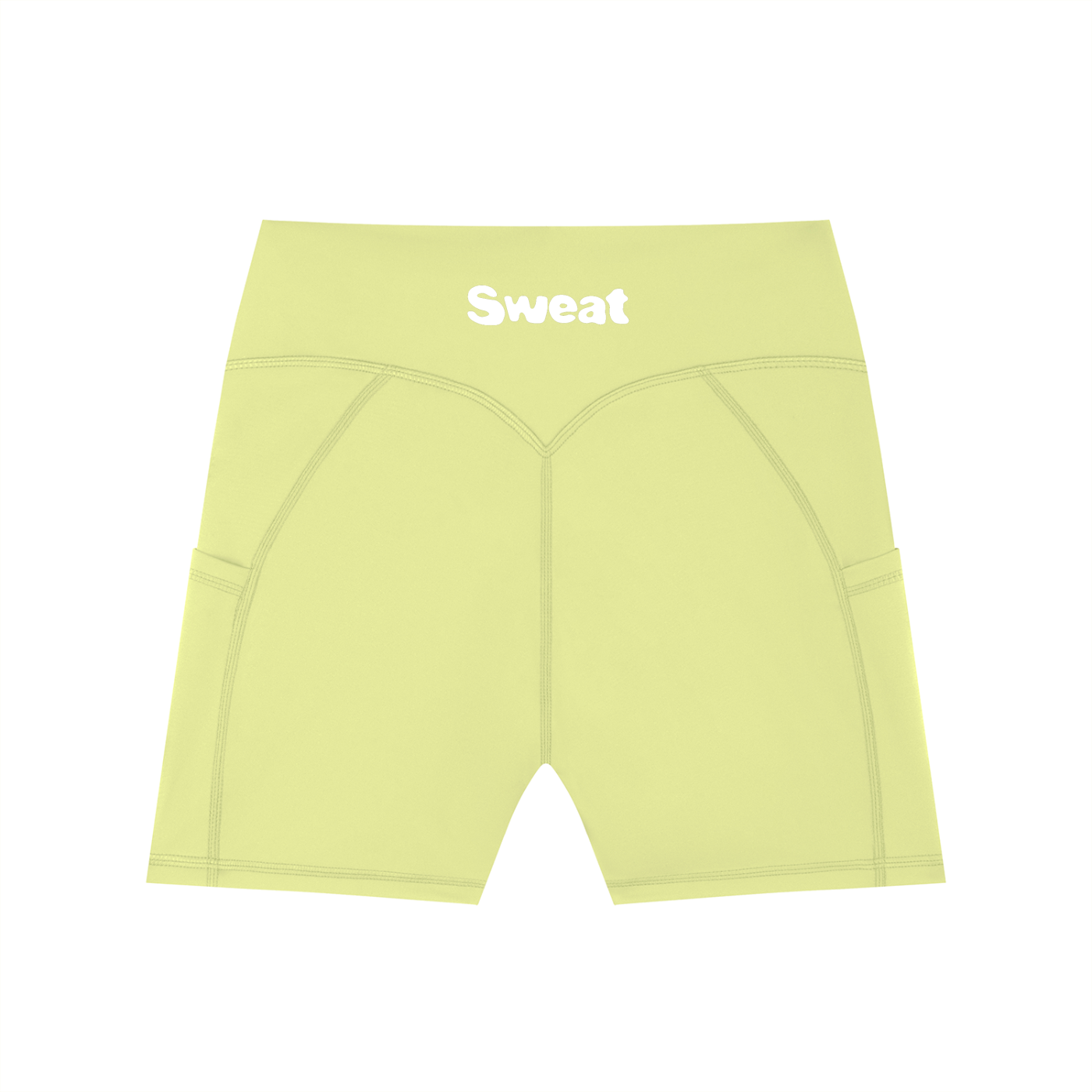 Sweat. Women's High-Waisted Pocket Biker Shorts