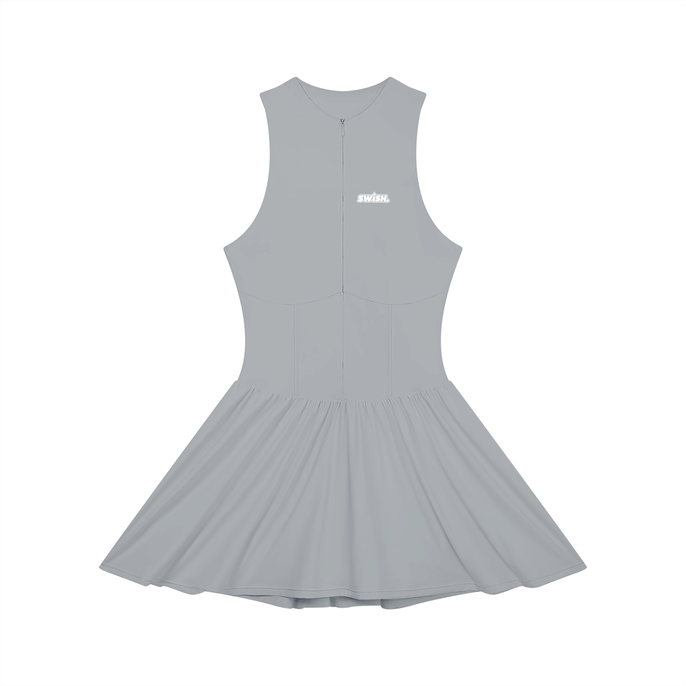 Swish. Women’s Ruched Sleeveless Full-Zip Dress