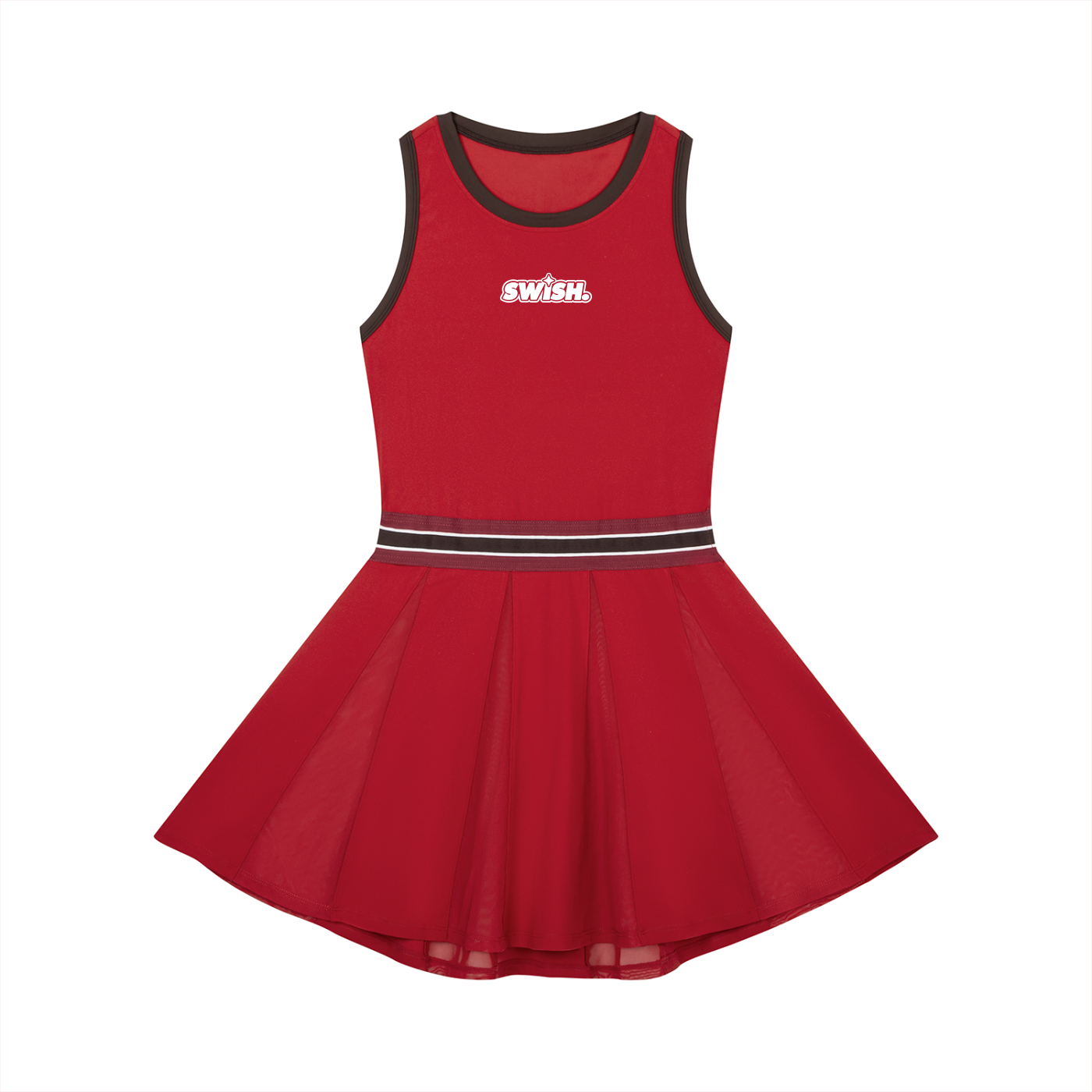 Swish. Women's Color Block A-Line Sleeveless Dress