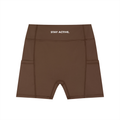 Sweat. Women's High-Waisted Pocket Biker Shorts