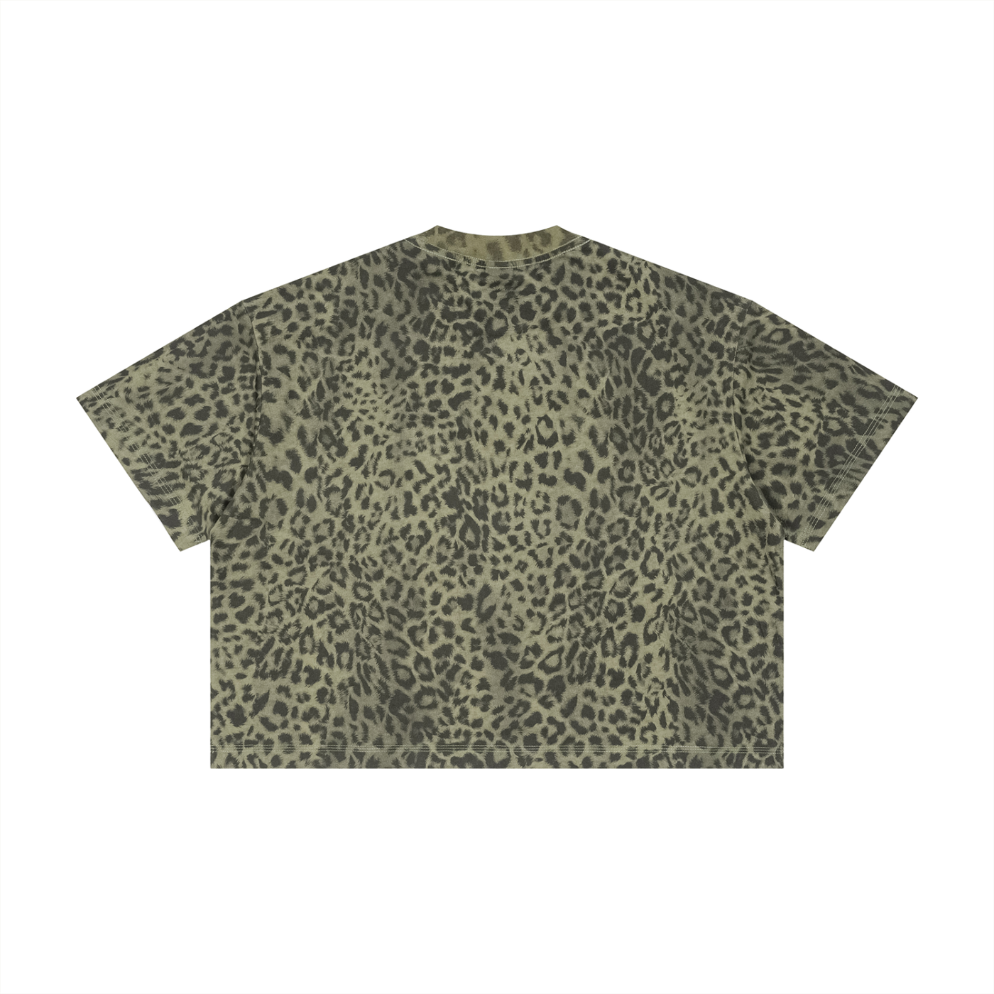 Swish. Unisex Leopard Print Boxy T-Shirt