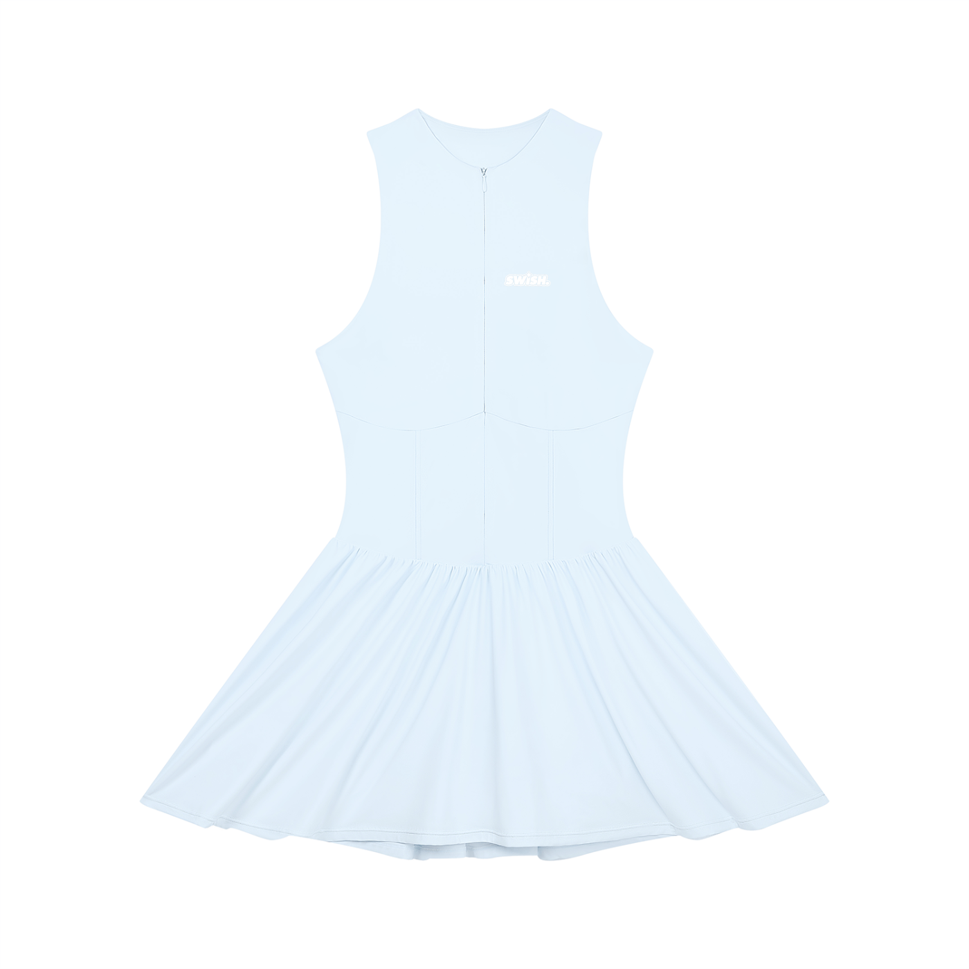 Swish. Women’s Ruched Sleeveless Full-Zip Dress