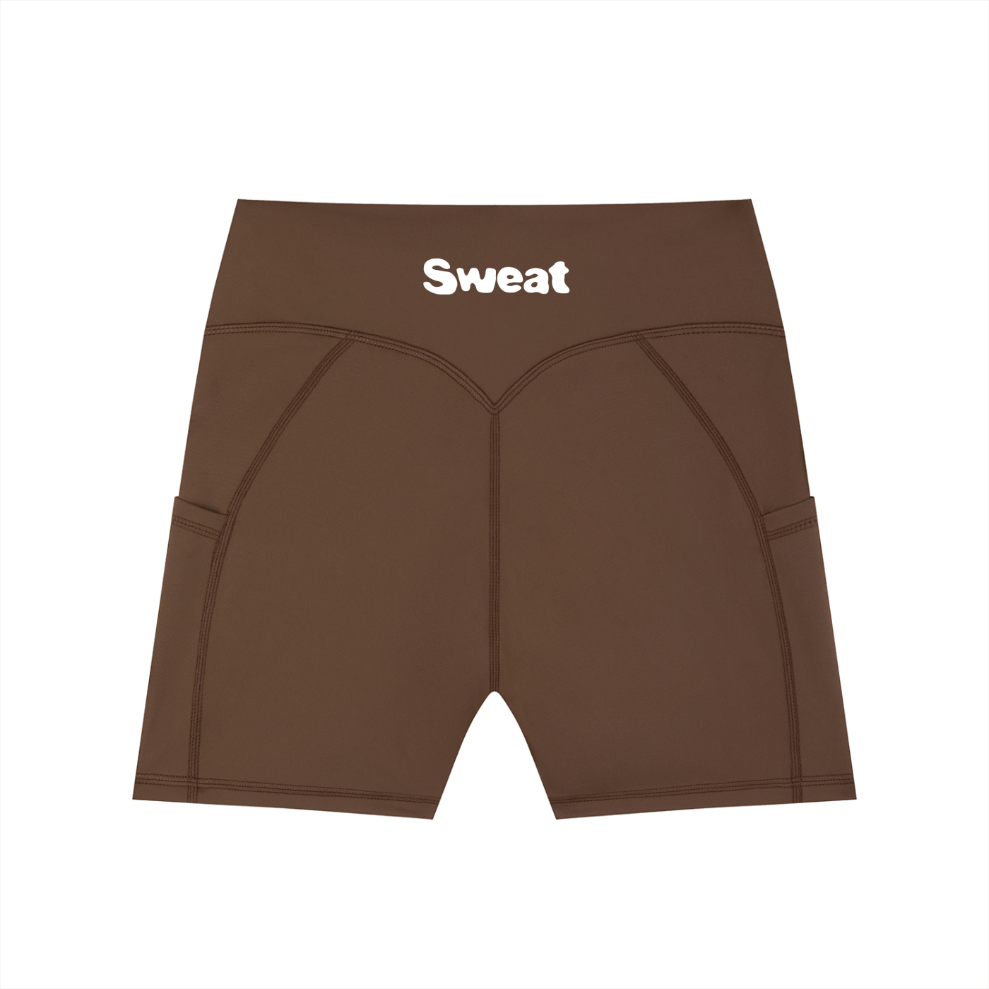 Sweat. Women's High-Waisted Pocket Biker Shorts