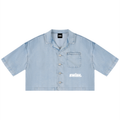 Swish. Women's Vintage Wash Boxy Cropped Shirt
