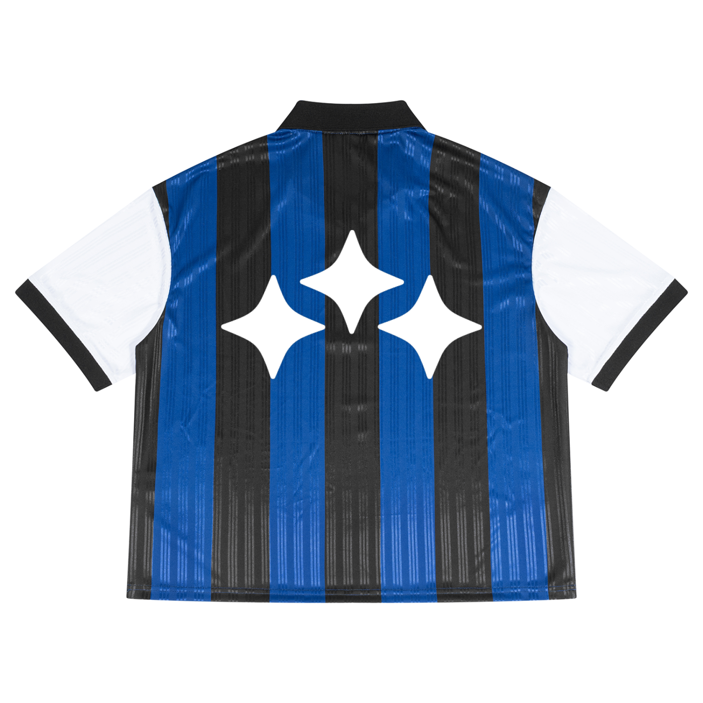 Swish. Unisex Boxy Striped Collared Soccer Jersey