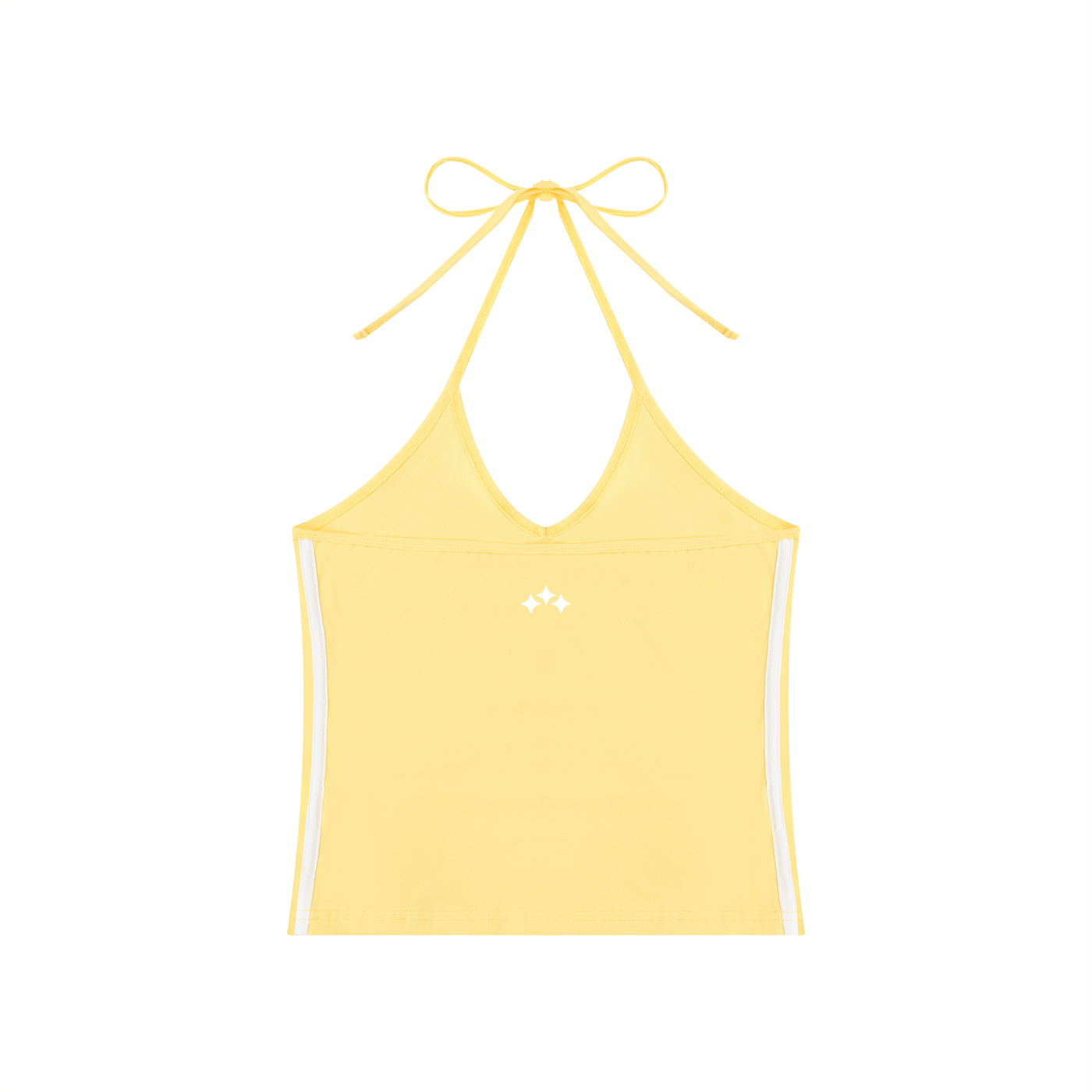 Swish. Women's Color Block Halter Crop Tank Top