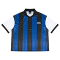 Swish. Unisex Boxy Striped Collared Soccer Jersey