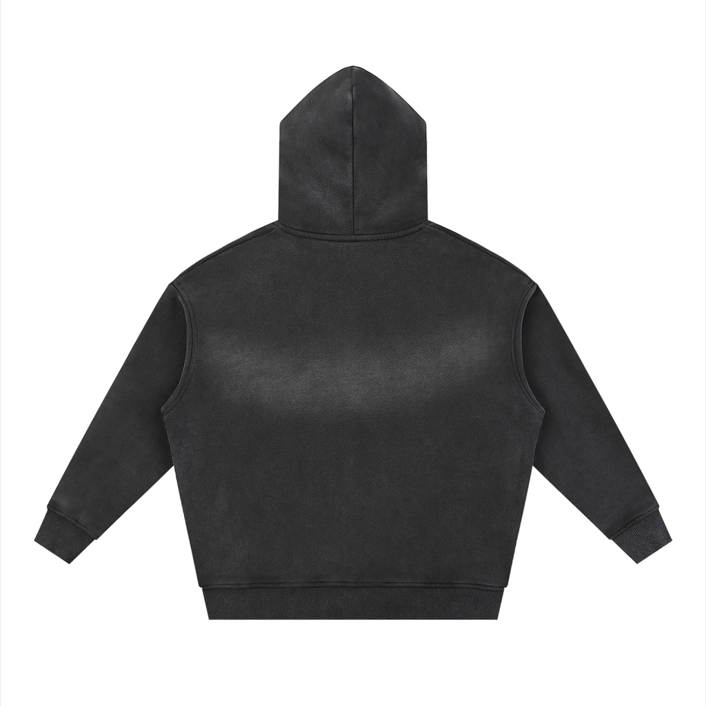 Swish. Sunfade Two-way Zipper Boxy Fleece Hoodie