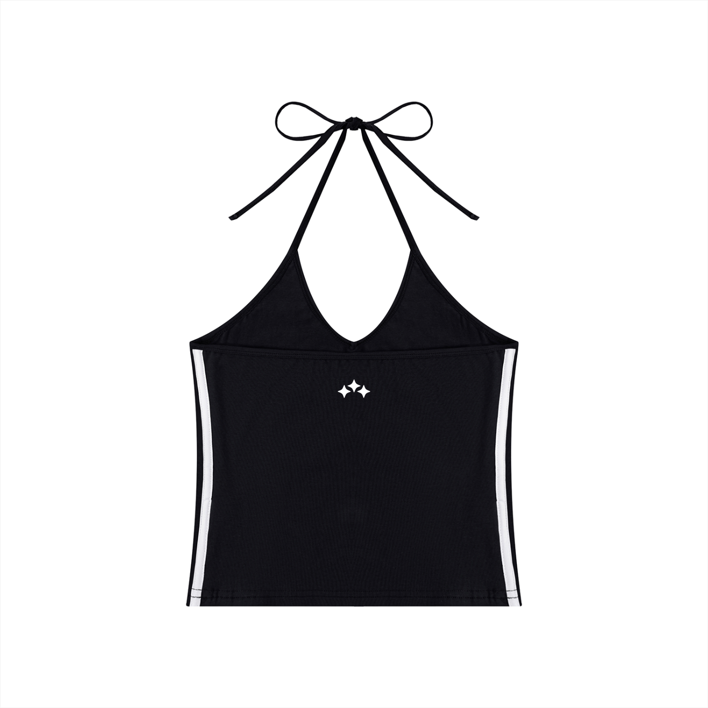 Swish. Women's Color Block Halter Crop Tank Top