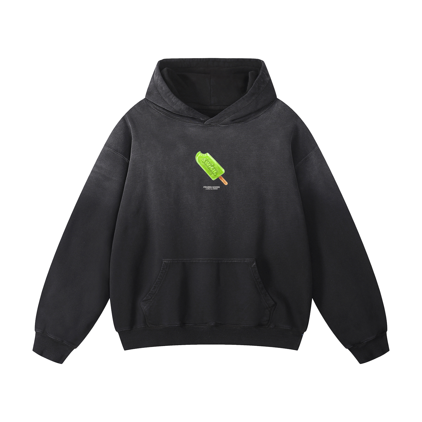 Swish. "Frozen Goods" Heavyweight Sunfade Oversized Hoodie