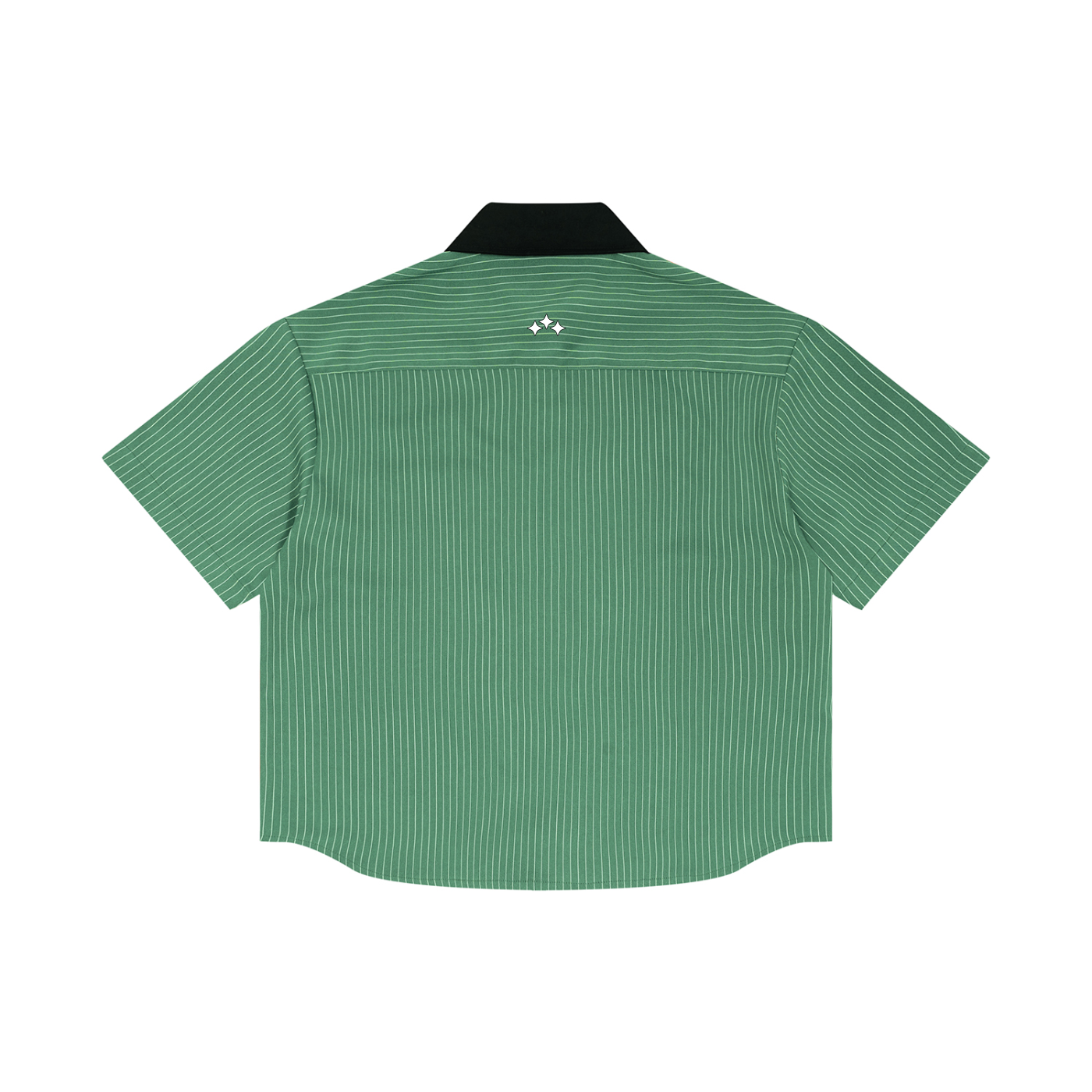 Swish. Unisex Striped Boxy Contrast Collar Shirt