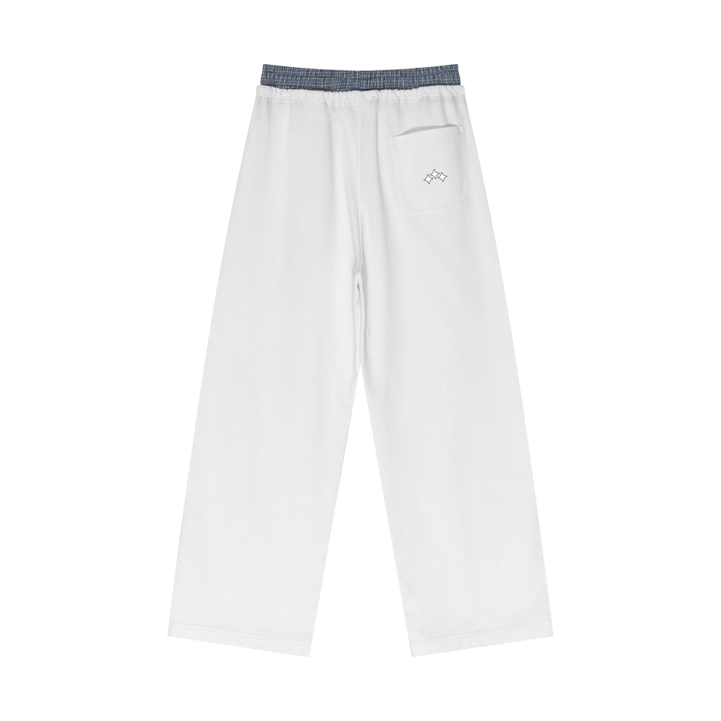 Swish. Plaid Contrast Waist Pants