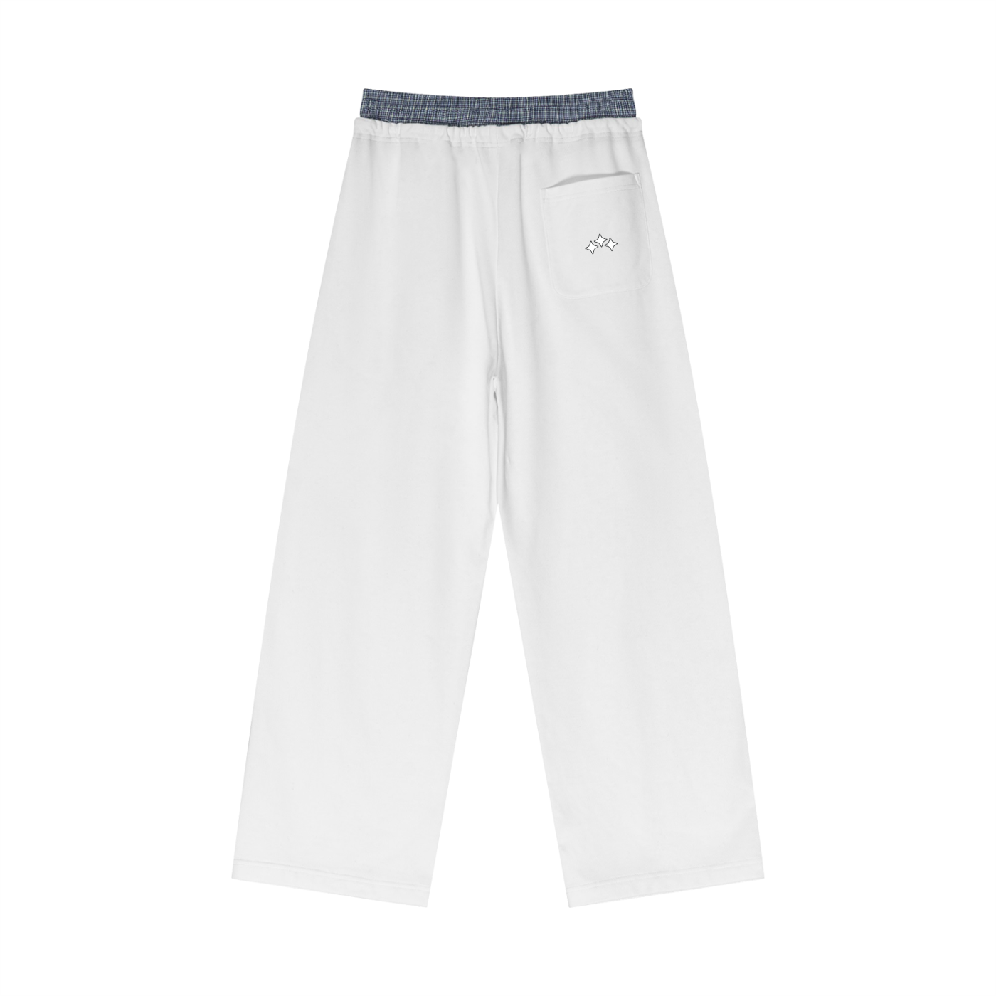 Swish. Plaid Contrast Waist Pants