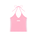 Swish. Women's Color Block Halter Crop Tank Top