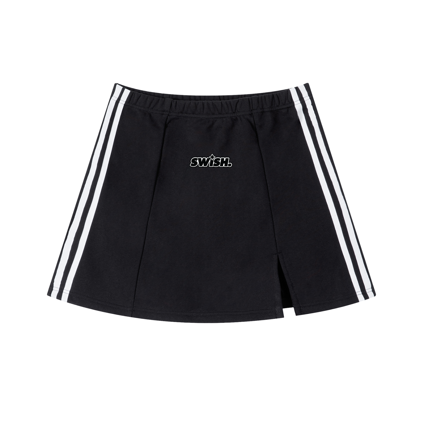 Swish. Women's Contrast Side Stripe Slit Skirt