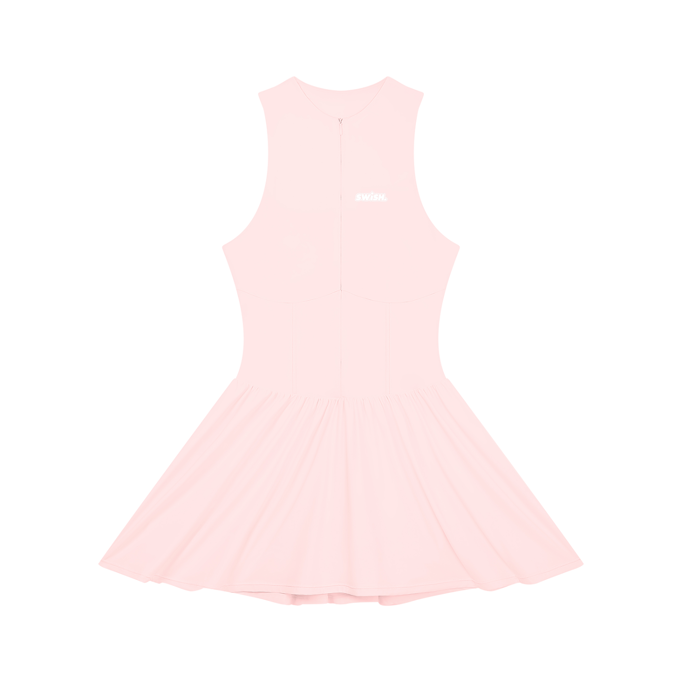 Swish. Women’s Ruched Sleeveless Full-Zip Dress