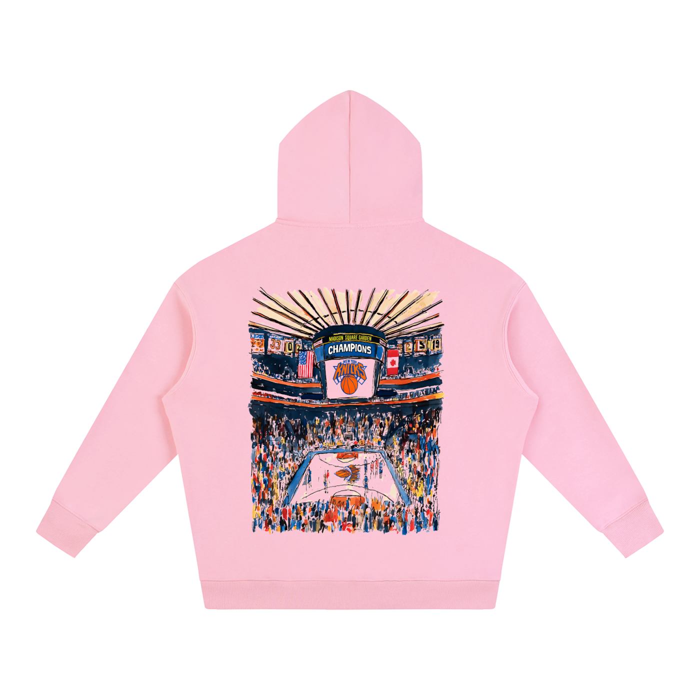 Swish. "New York Champions" Oversize Fleeced Hoodie