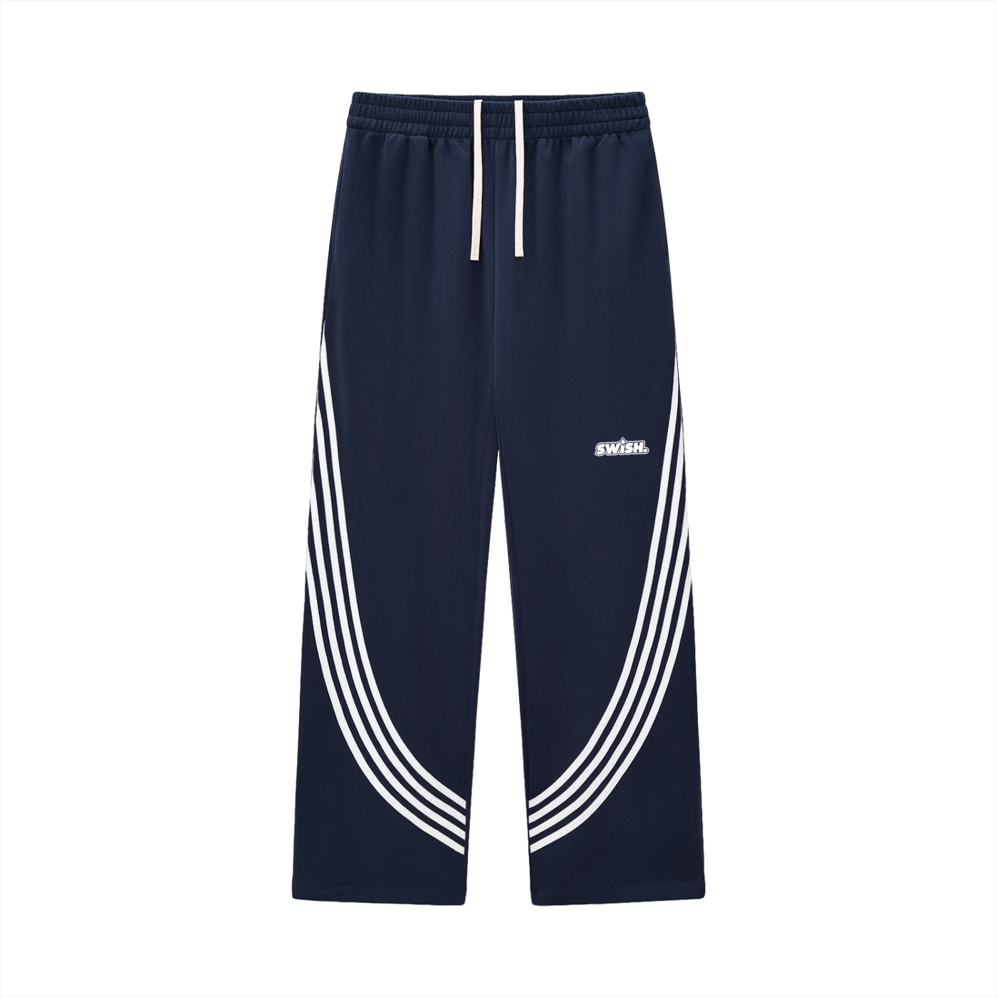 Swish. Curved Stripe Straight Sweatpants