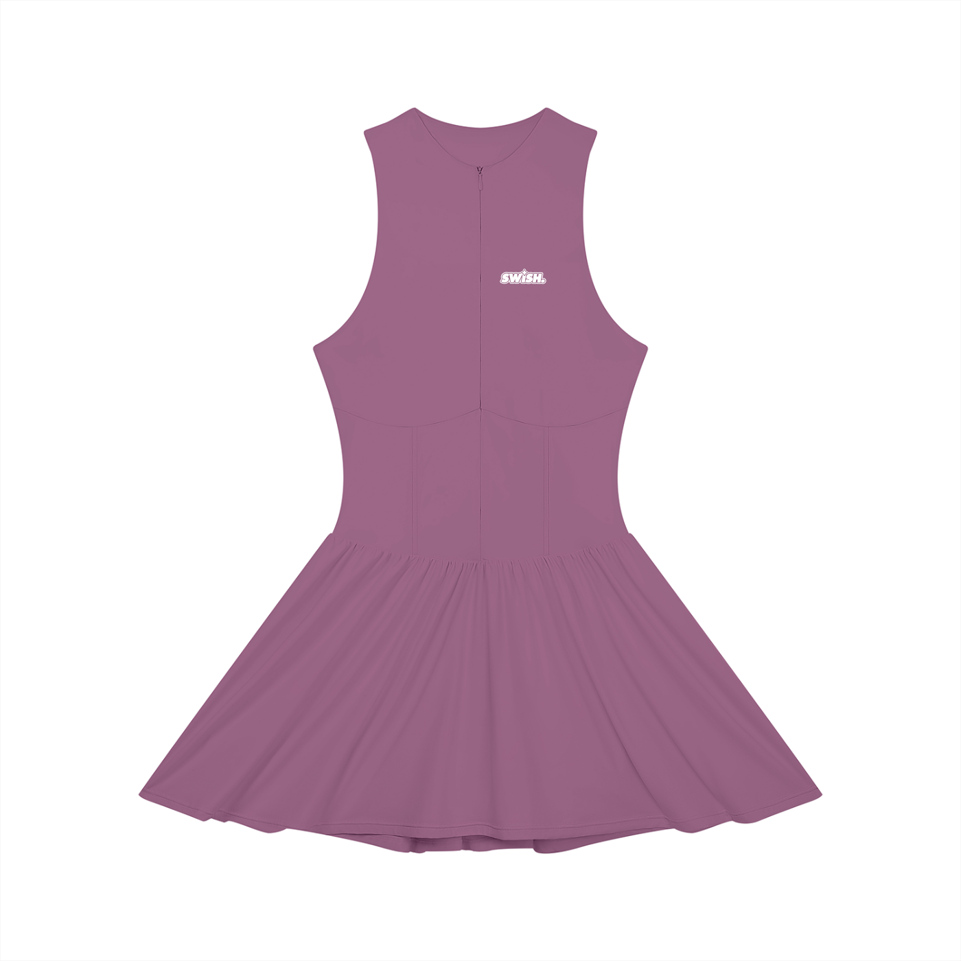 Swish. Women’s Ruched Sleeveless Full-Zip Dress