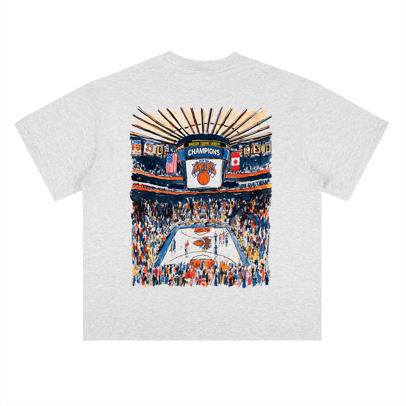 Swish. "New York Champions" Heavyweight Drop Shoulder Cotton T-Shirt