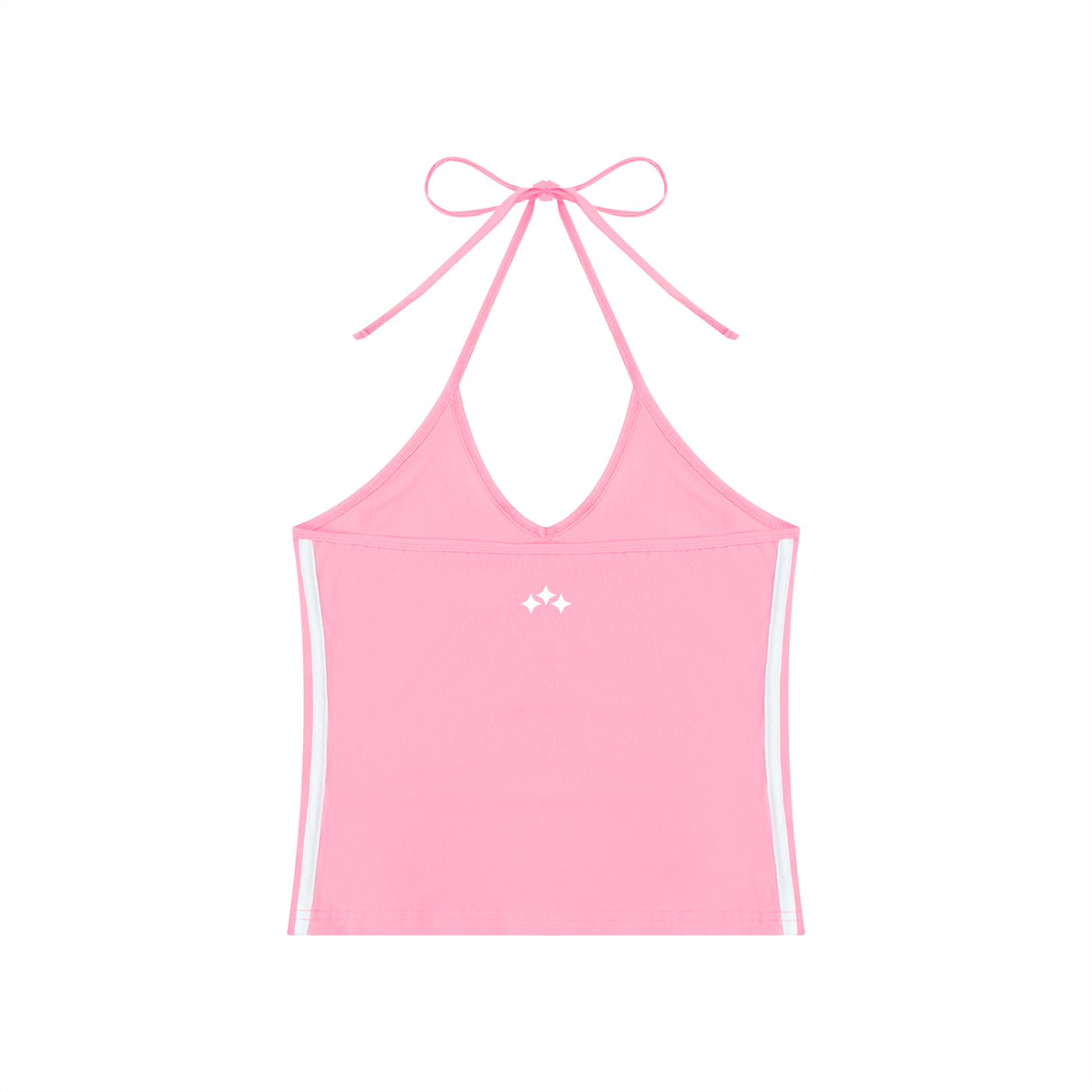 Swish. Women's Color Block Halter Crop Tank Top