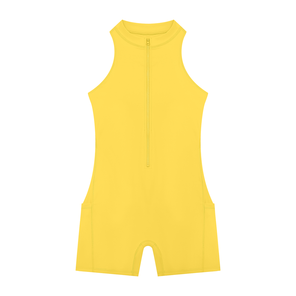 Sweat. Women’s Quarter-Zip Yoga Romper