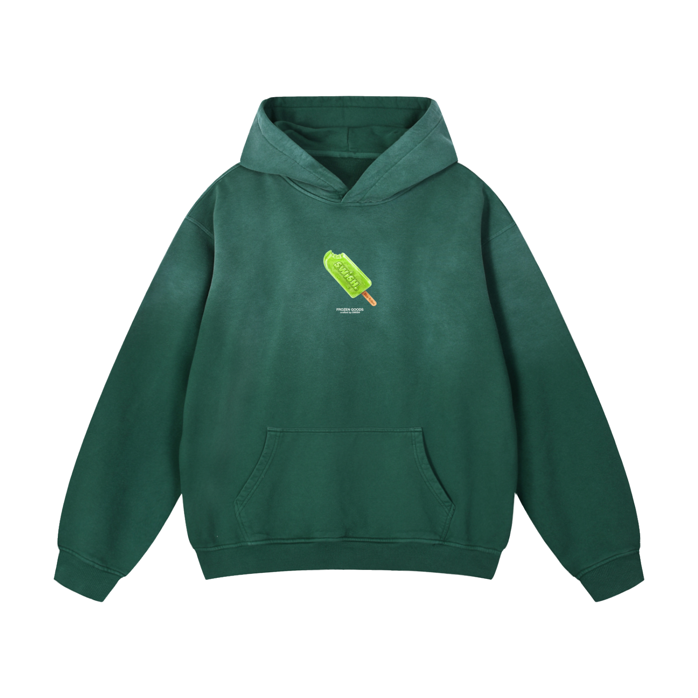 Swish. "Frozen Goods" Heavyweight Sunfade Oversized Hoodie